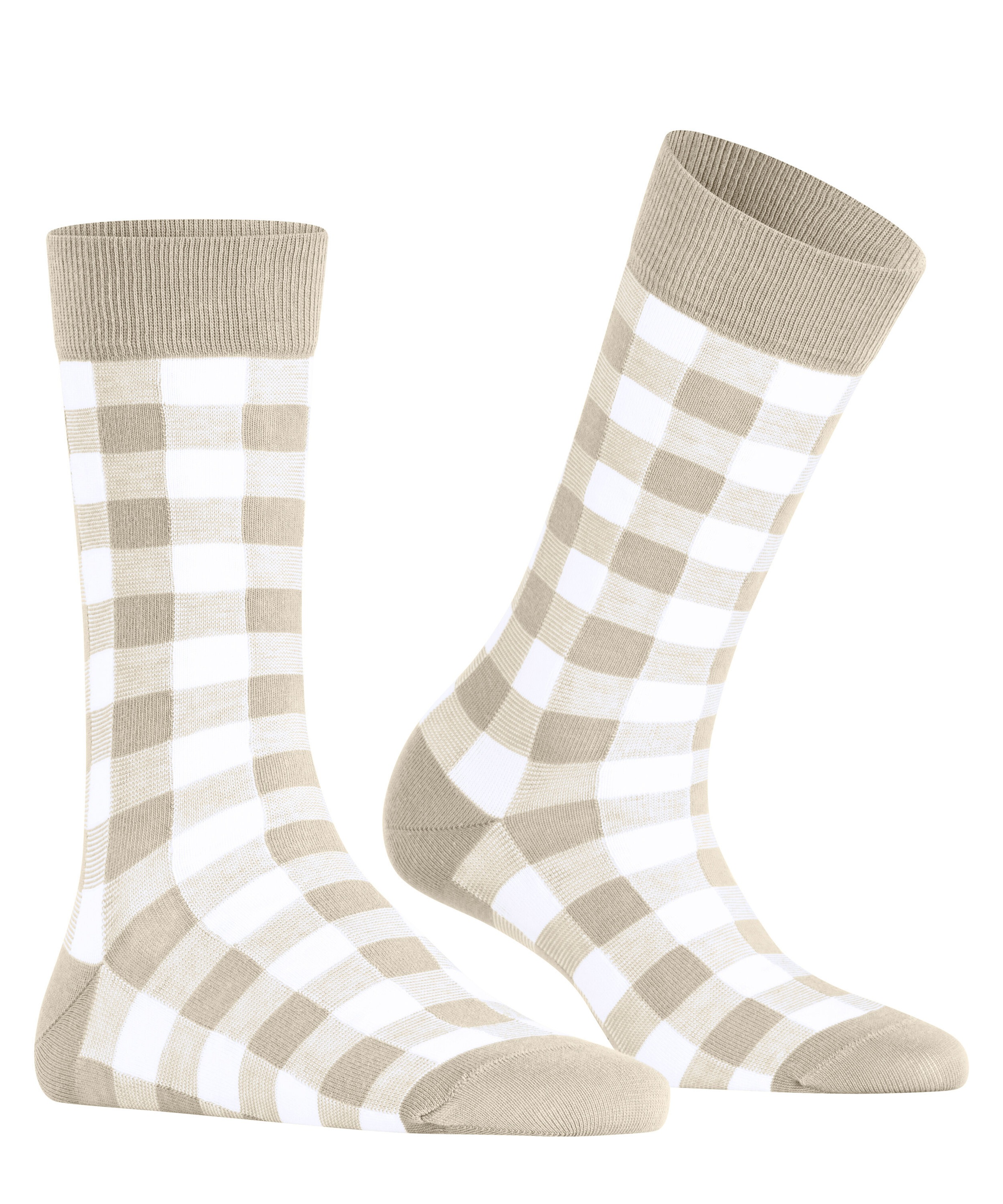 Burlington Socken »Vichy« Einheitsgrösse 36-41, Karomuster, gekämmte Baumwolle