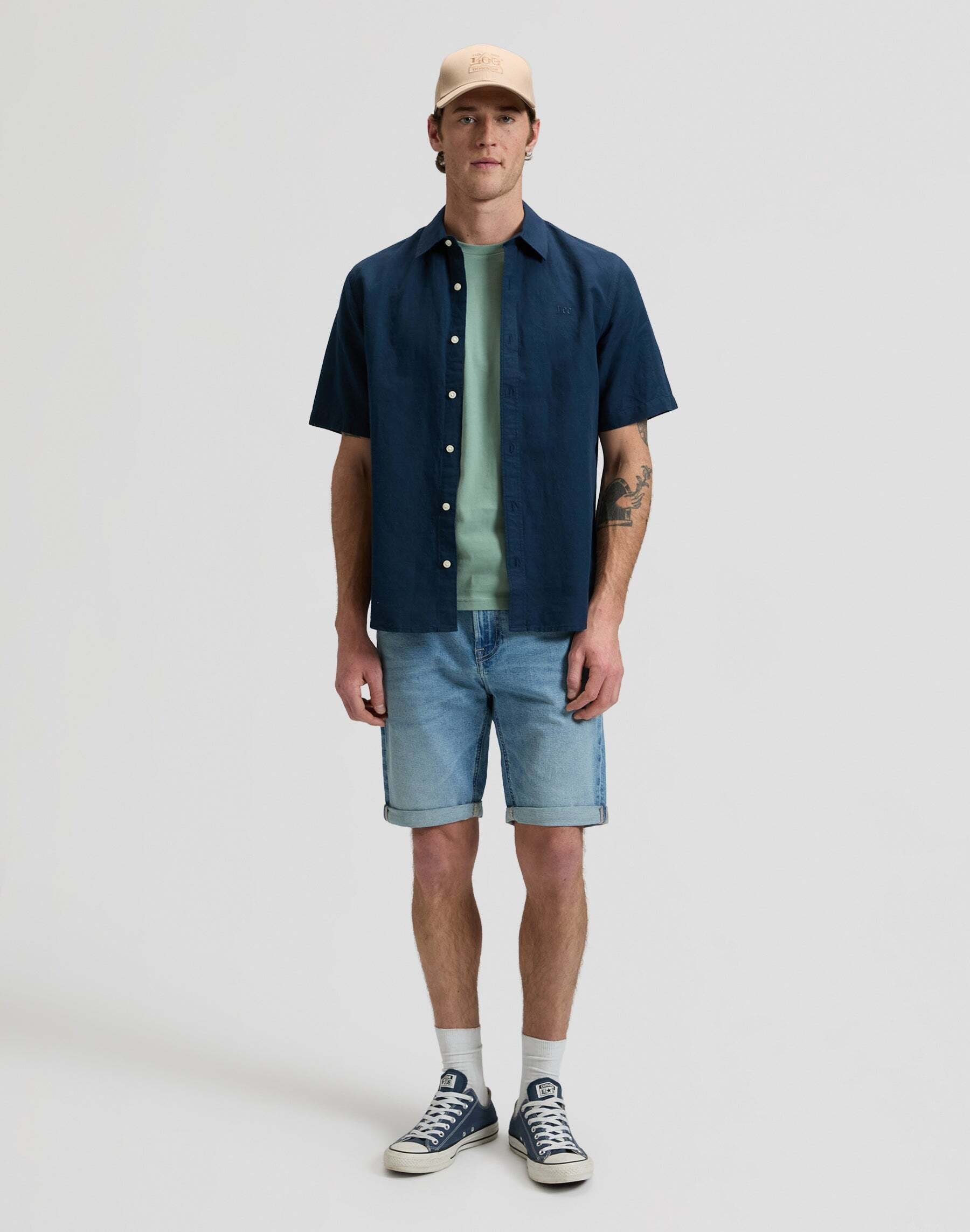 Lee® Leinenhemd »Lee Leinenhemd Shortsleeve«