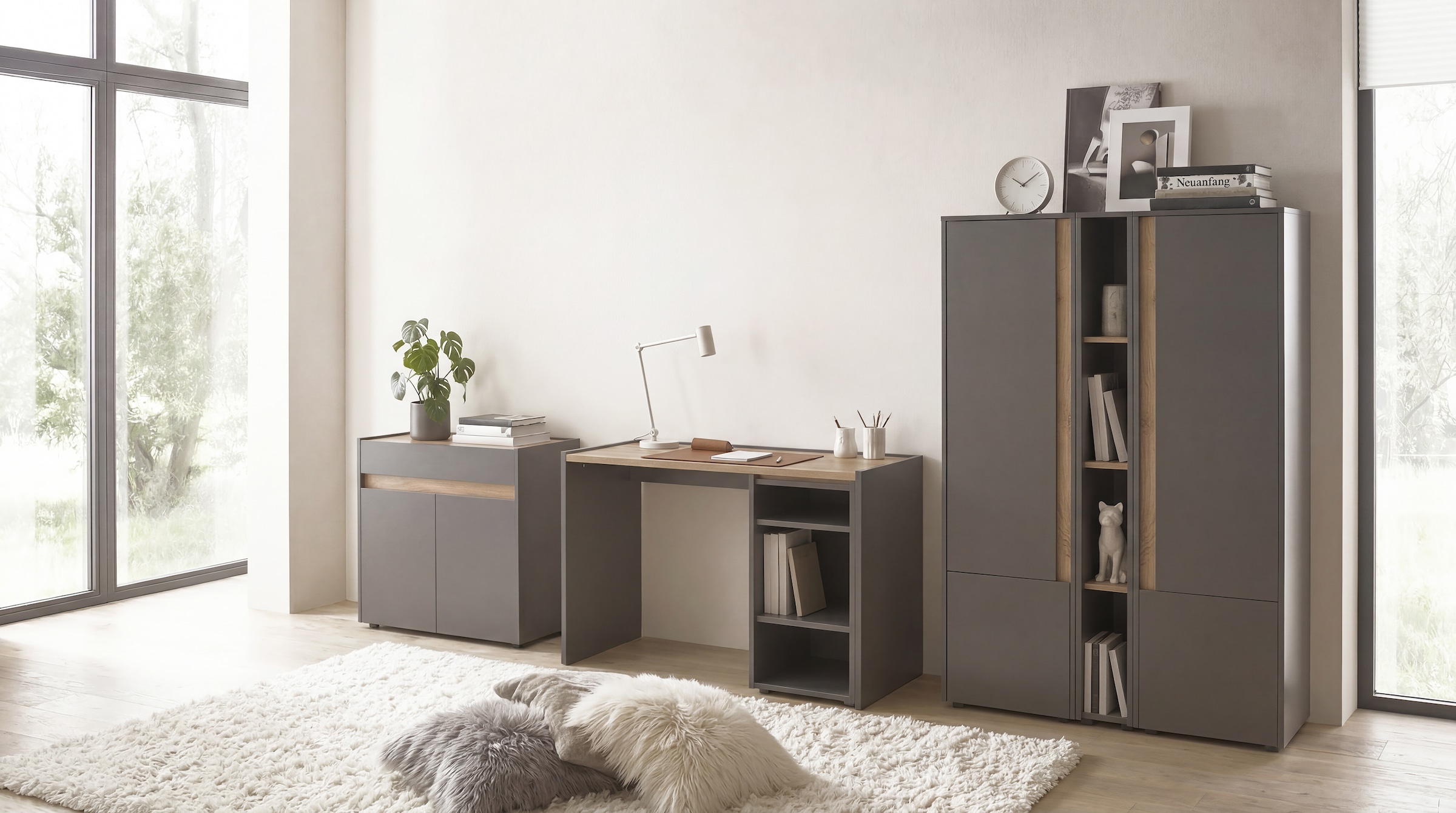 Home affaire Ensemble de meubles de bureau »CiTY/GiRON« Ensemble, 6 cuis tlg.