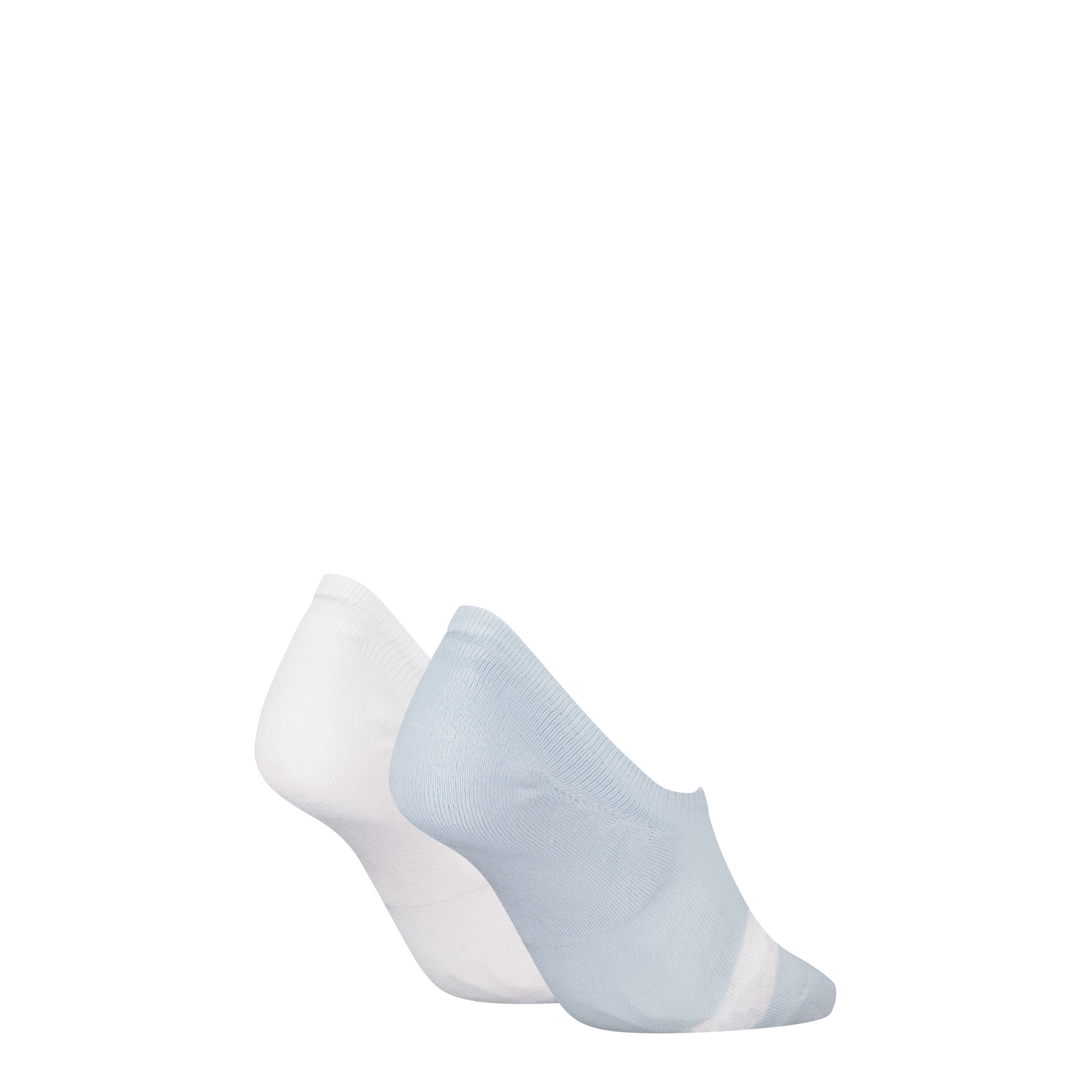 Calvin Klein Jeans Chaussons »CKJ WOMEN HIGH CUT FOOTIE 2P GLOSSY« 2 paires,  design invisible, découpe haute