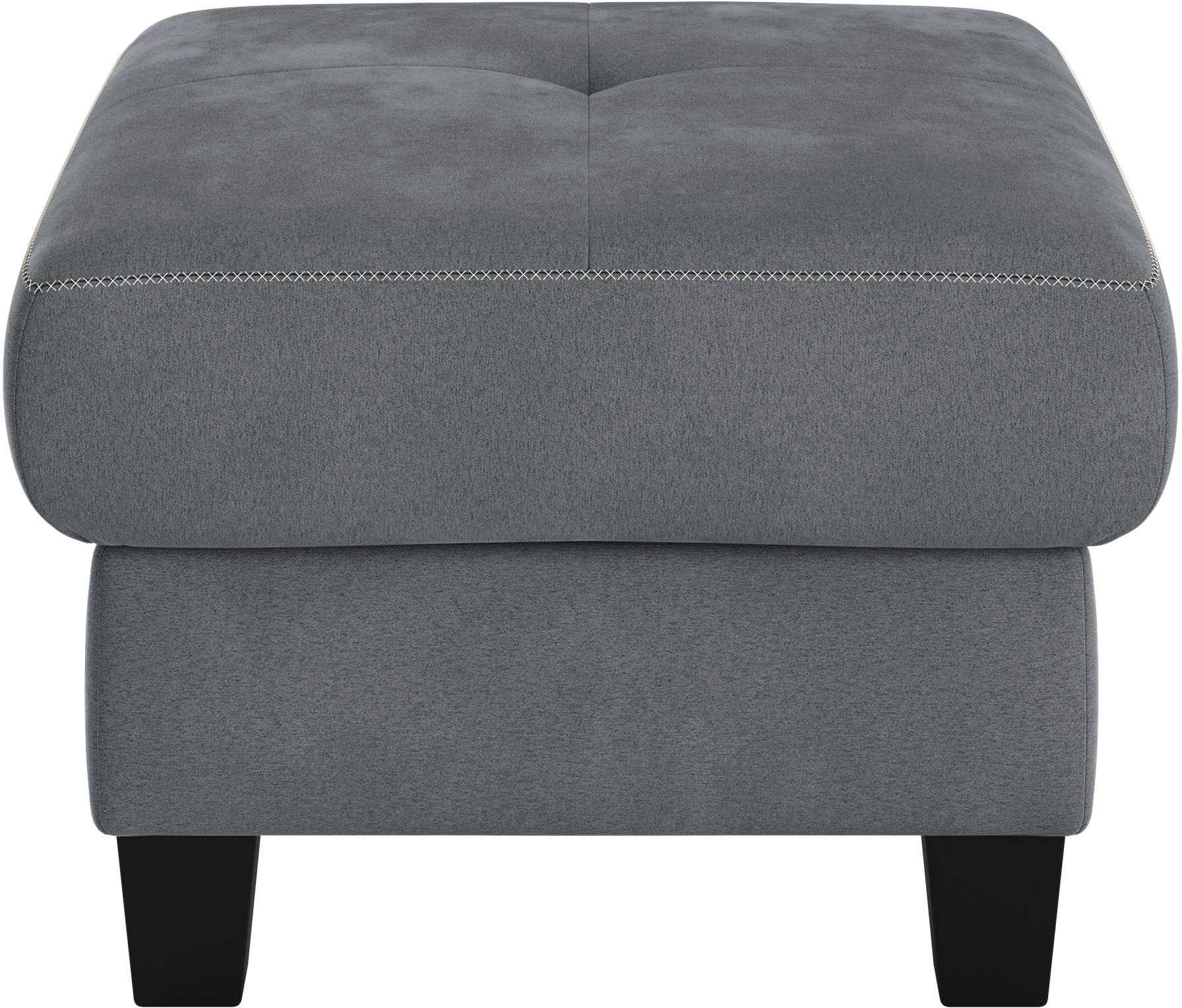 PLACES OF STYLE Tabouret rembourré »Varese« Kreuznaht in beige