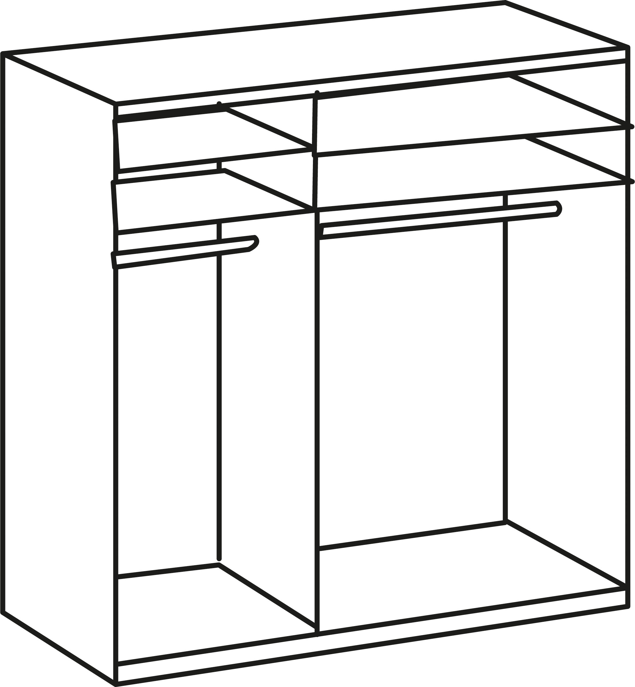 Wimex Armoires à vêtements »Level by fresh to go« mit Glas- und Spiegeltüren