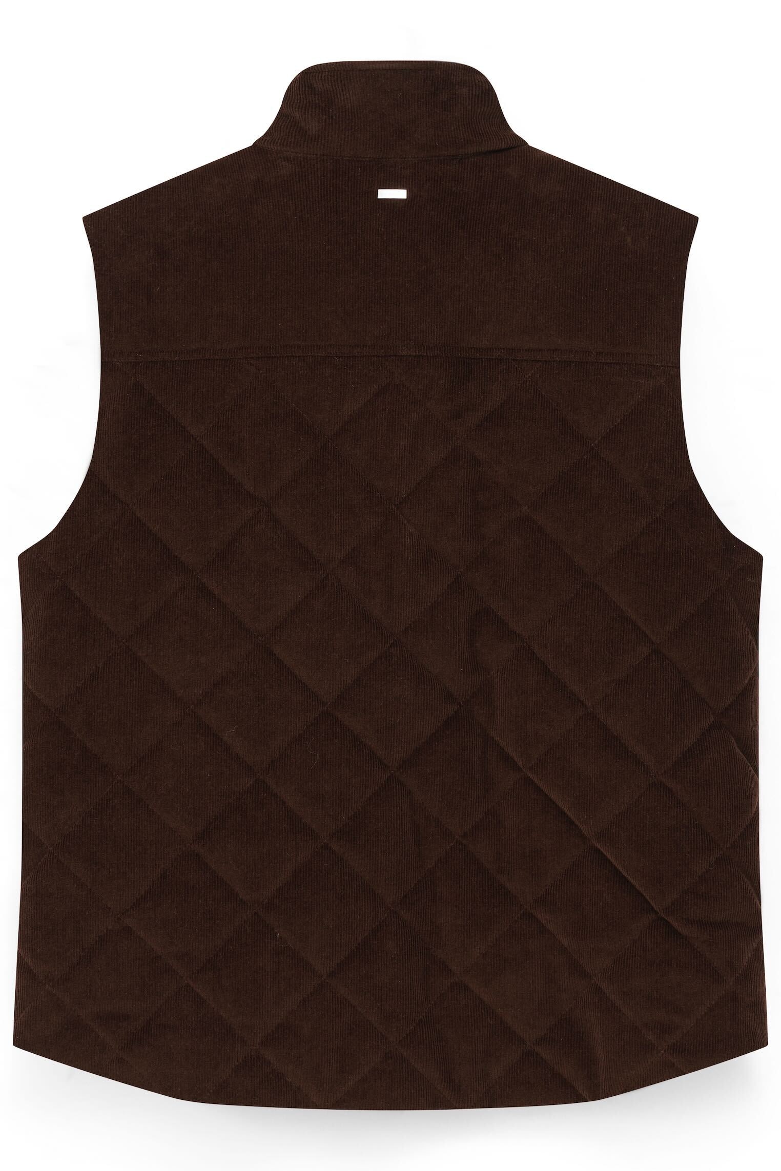 bugatti Gilet en velours côtelé »Regular Fit« mit Stehkragen und Druckknöpfen