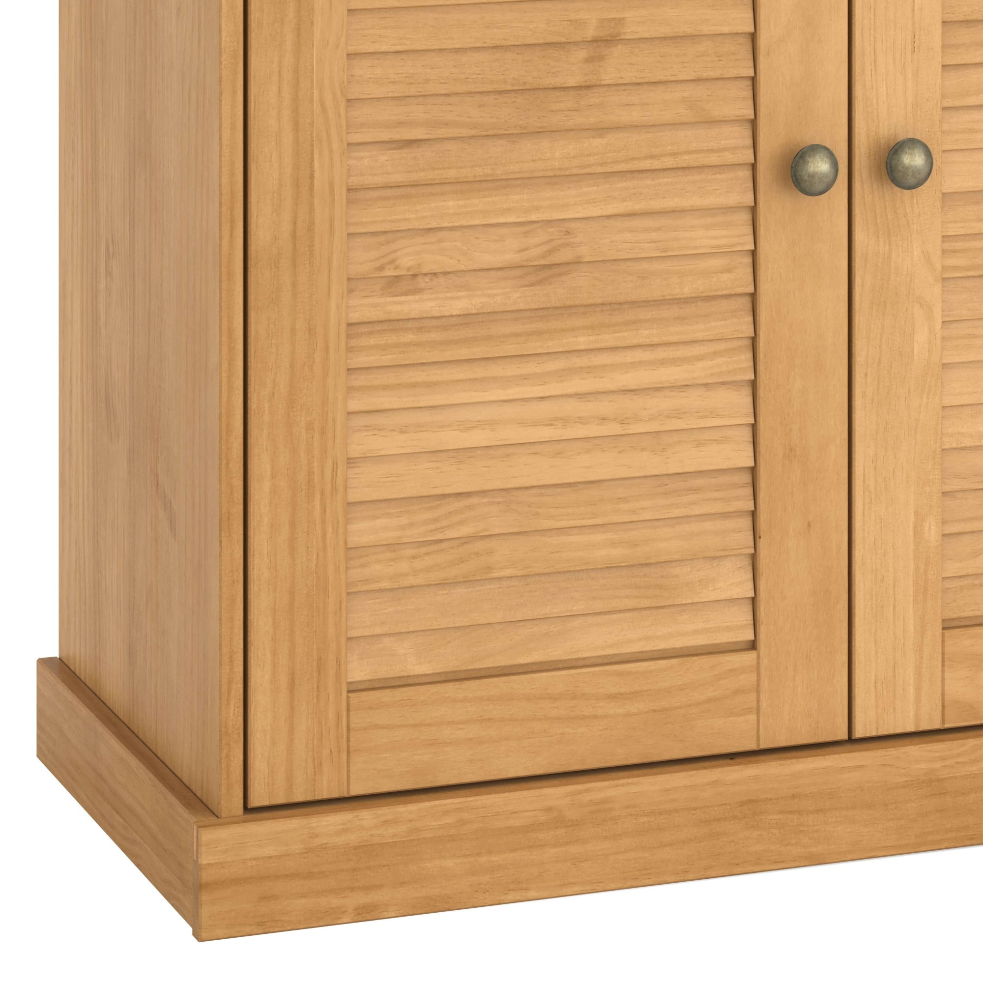 GOODproduct Buffet »Turia« mit Glas- u. Lamellentüren, aus massivem Kiefernholz FSC®, Höhe 180 cm