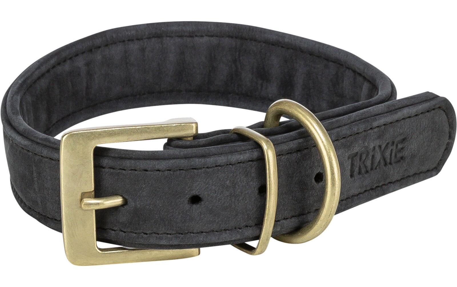TRIXIE Collier de chien »Pure L-XL« cuir véritable taille ajustable