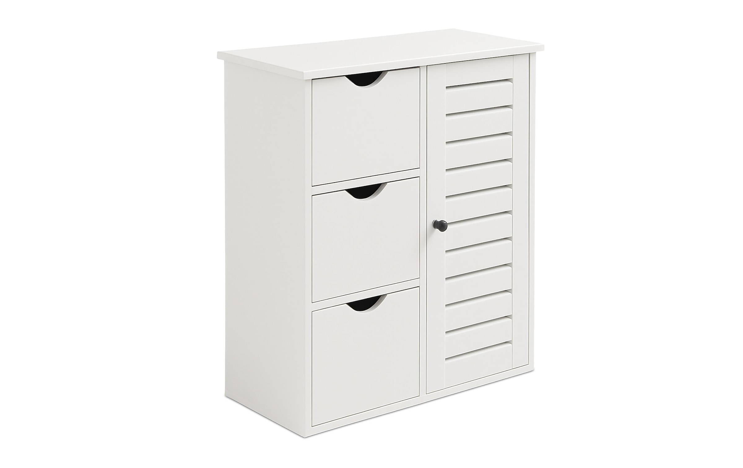 relaxdays Badregal »80 x 60 x 30 cm« Kompakter Aufbewahrungsschrank für Bad, Flur und Küche