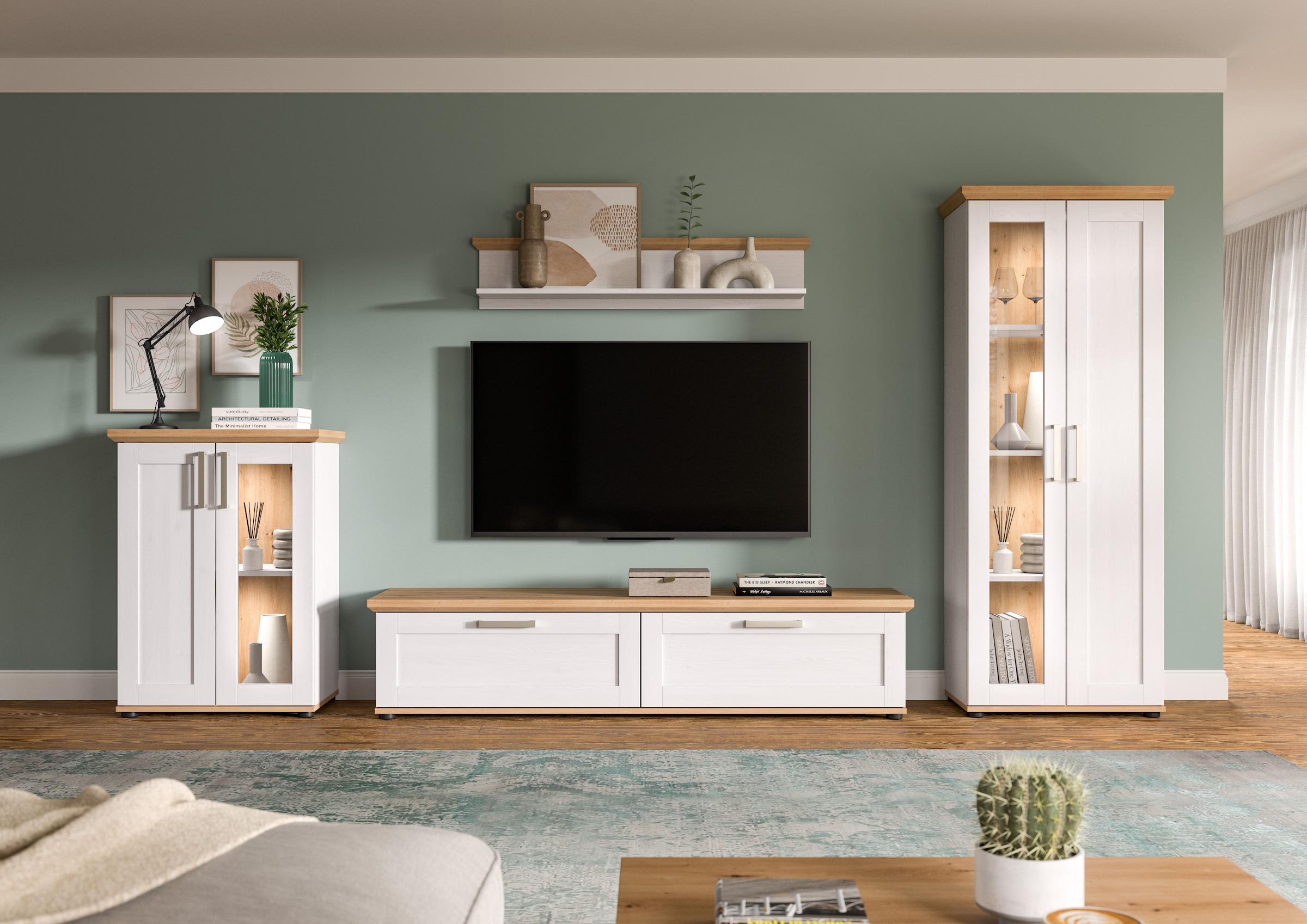 Home affaire Wohnwand »Cosenza« Set, 4 Stk. tlg.