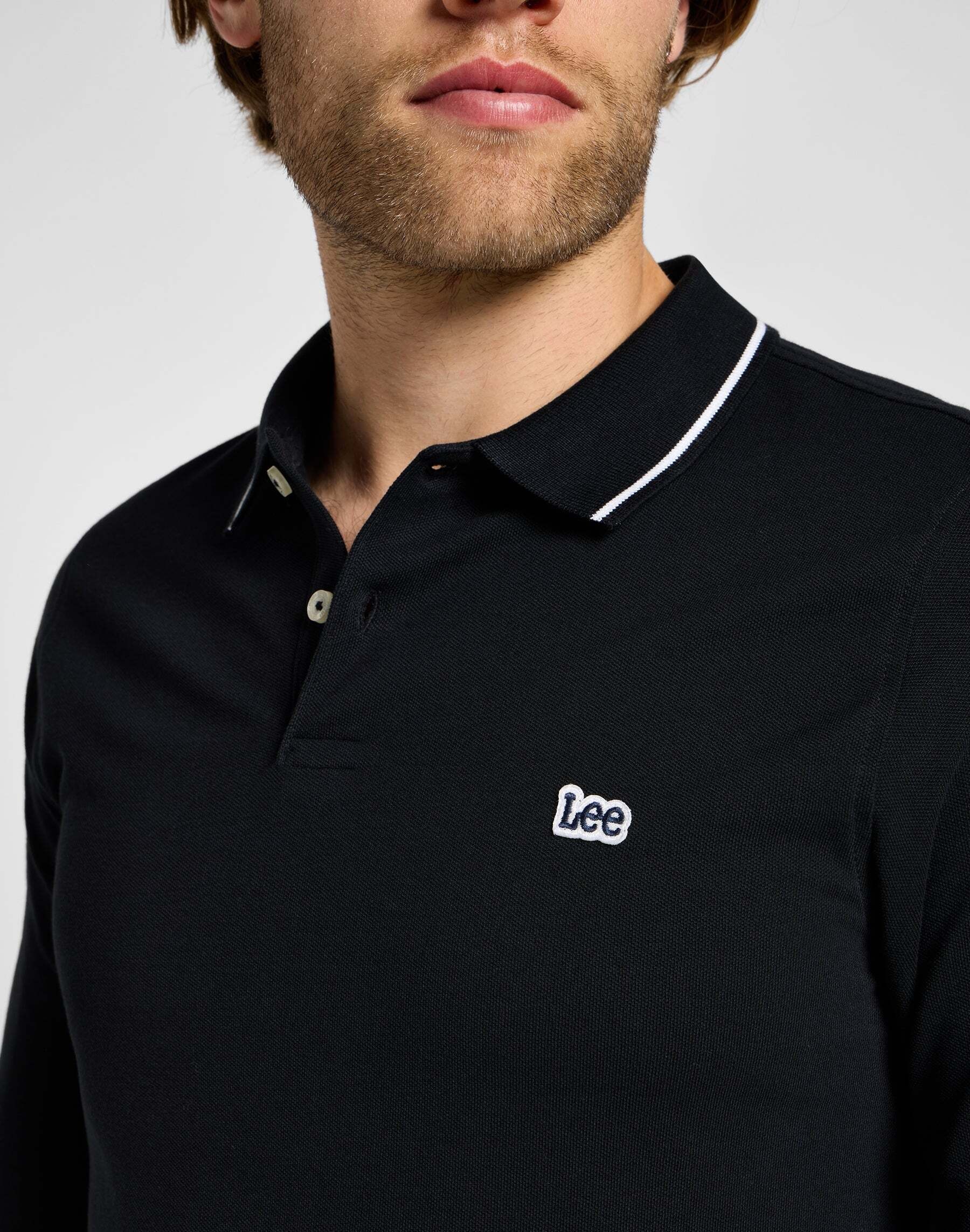 Lee® Langarm-Poloshirt »Lee Poloshirt Pique«