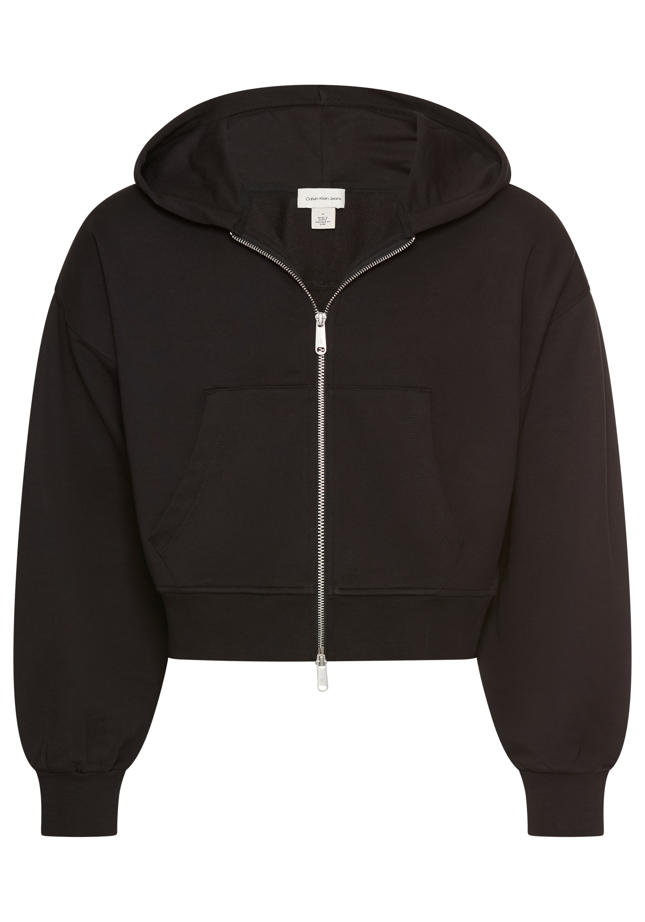 Calvin Klein Jeans Veste sweat »A- FRNCH TRRY BDG LG« Oversized Fit, mit Kapuze, reine Baumwolle