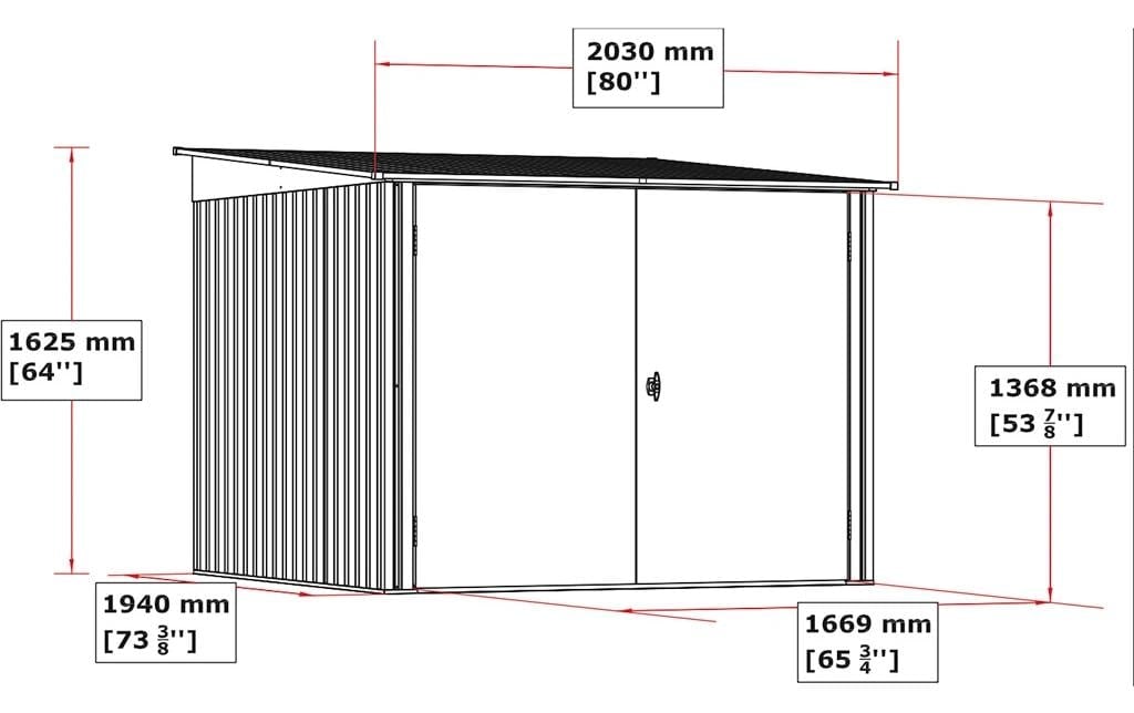   Abri de jardin »Bicycle Store 6 x 6«