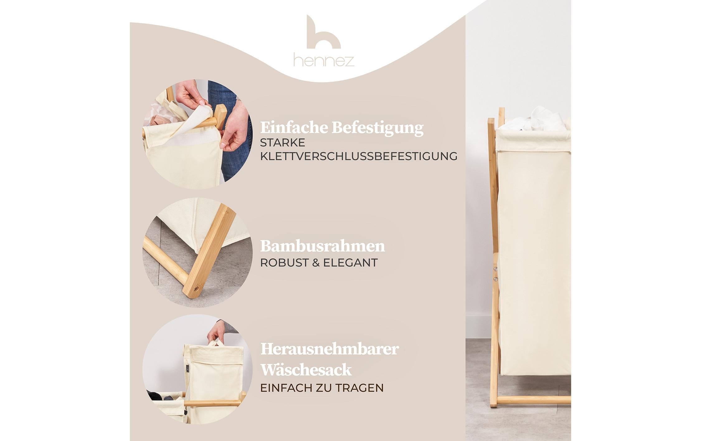   Panier à linge »Hennez Xavier 150 l«