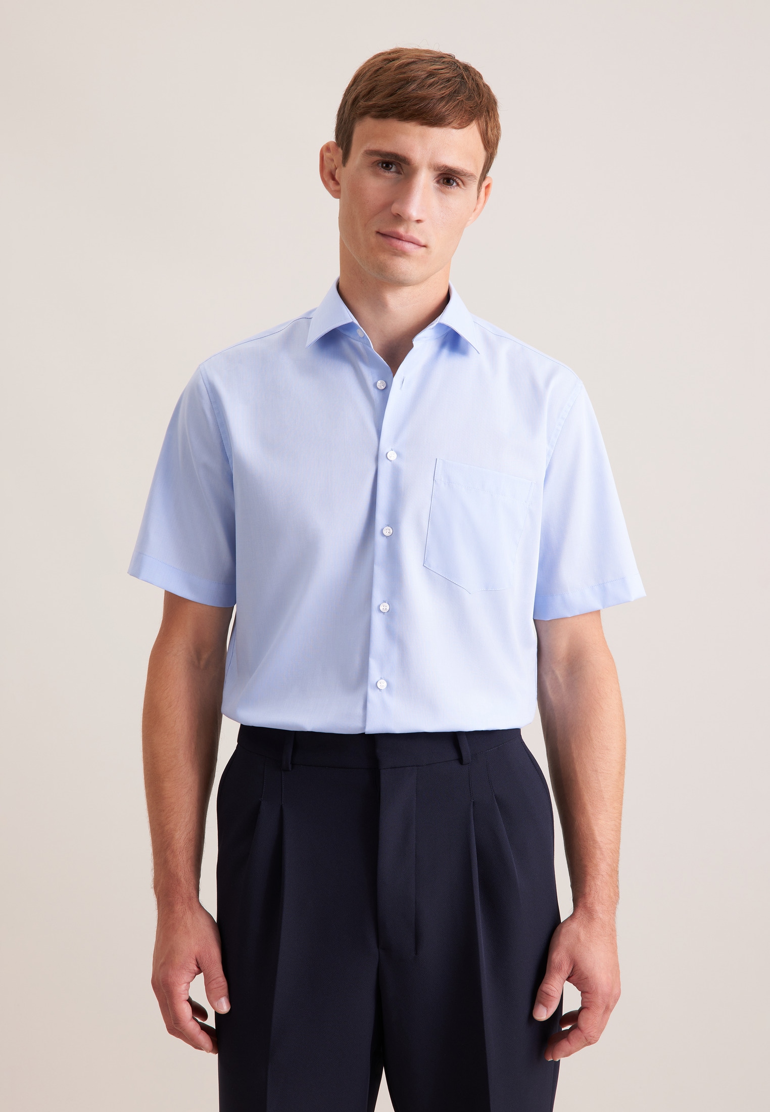 seidensticker Businesshemd »Schwarze Rose« Regular 1/2 Kentkragen Uni