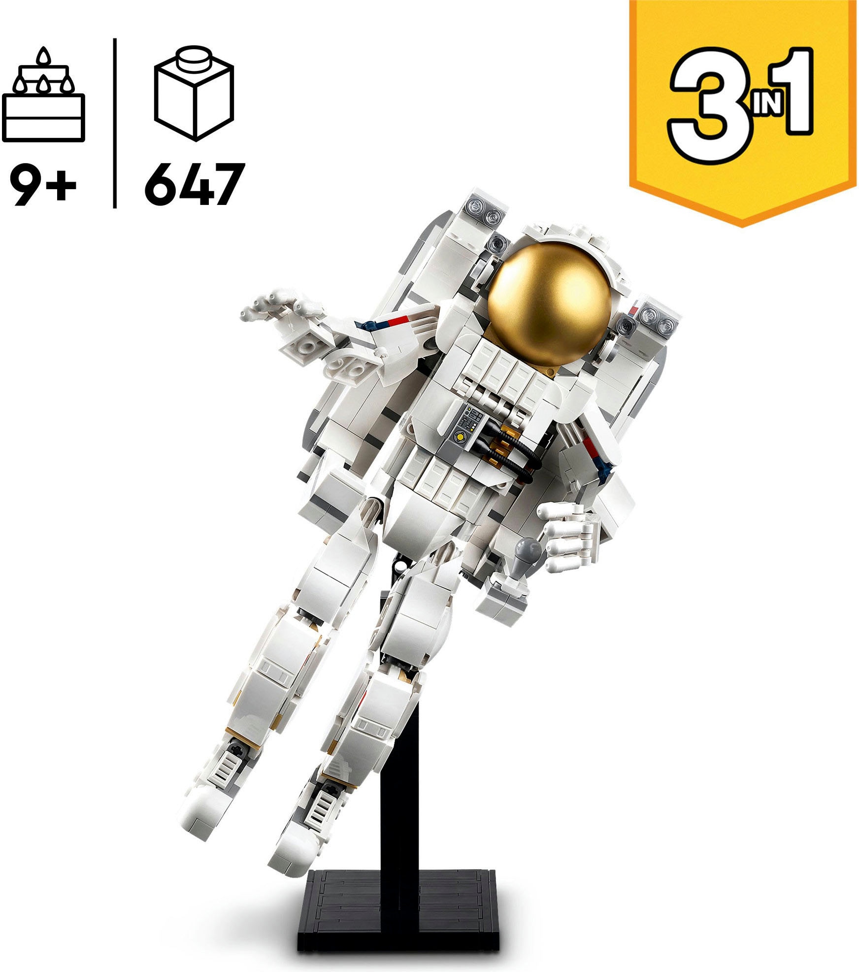 LEGO® Pions de construction »Astronaut im Weltraum (31152), LEGO Creator 3in1« Made in Europe