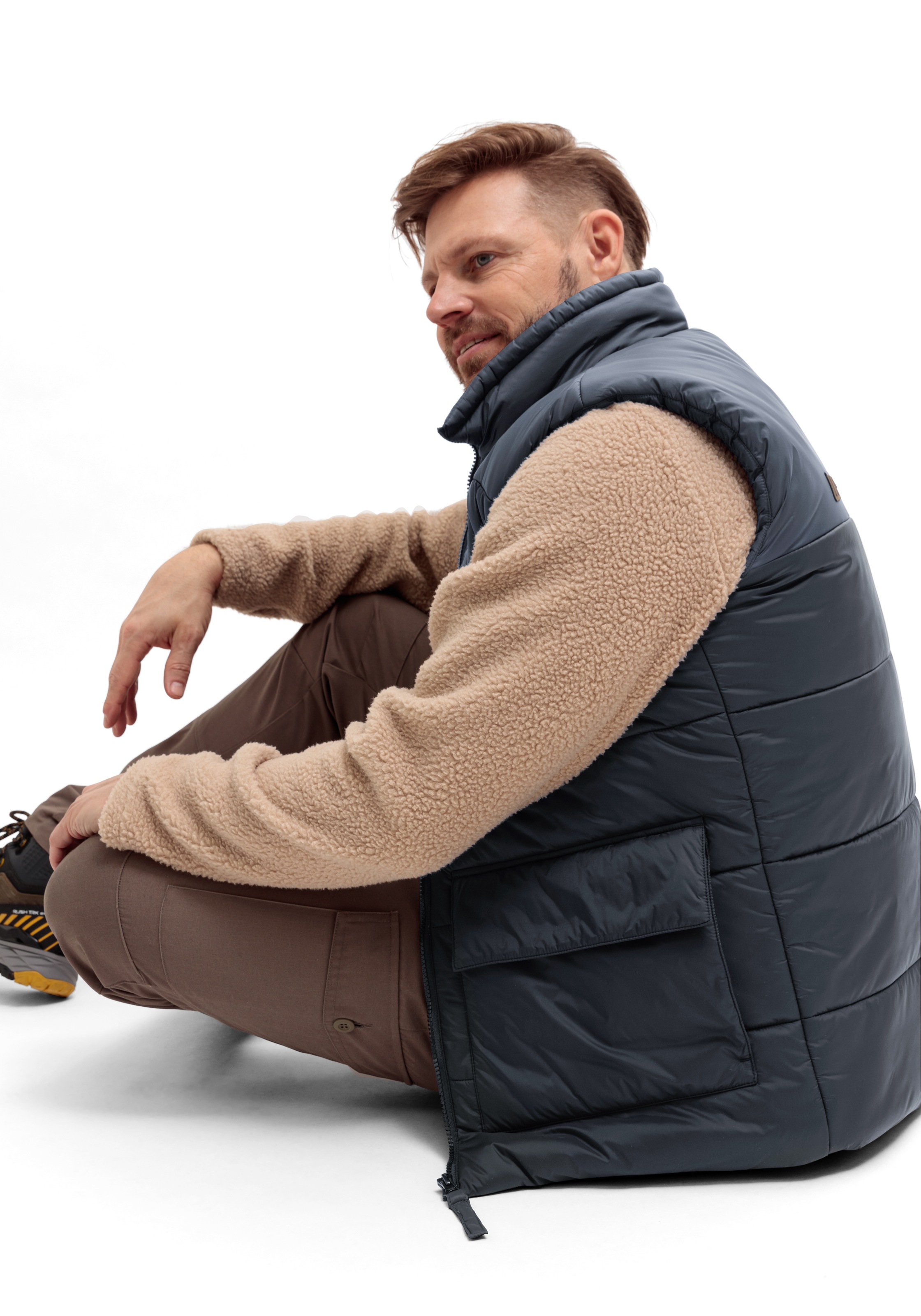 Maier Sports Gilet fonctionnel »Heatcore Vest M« veste sans manches homme chaude coupe-vent et respirante