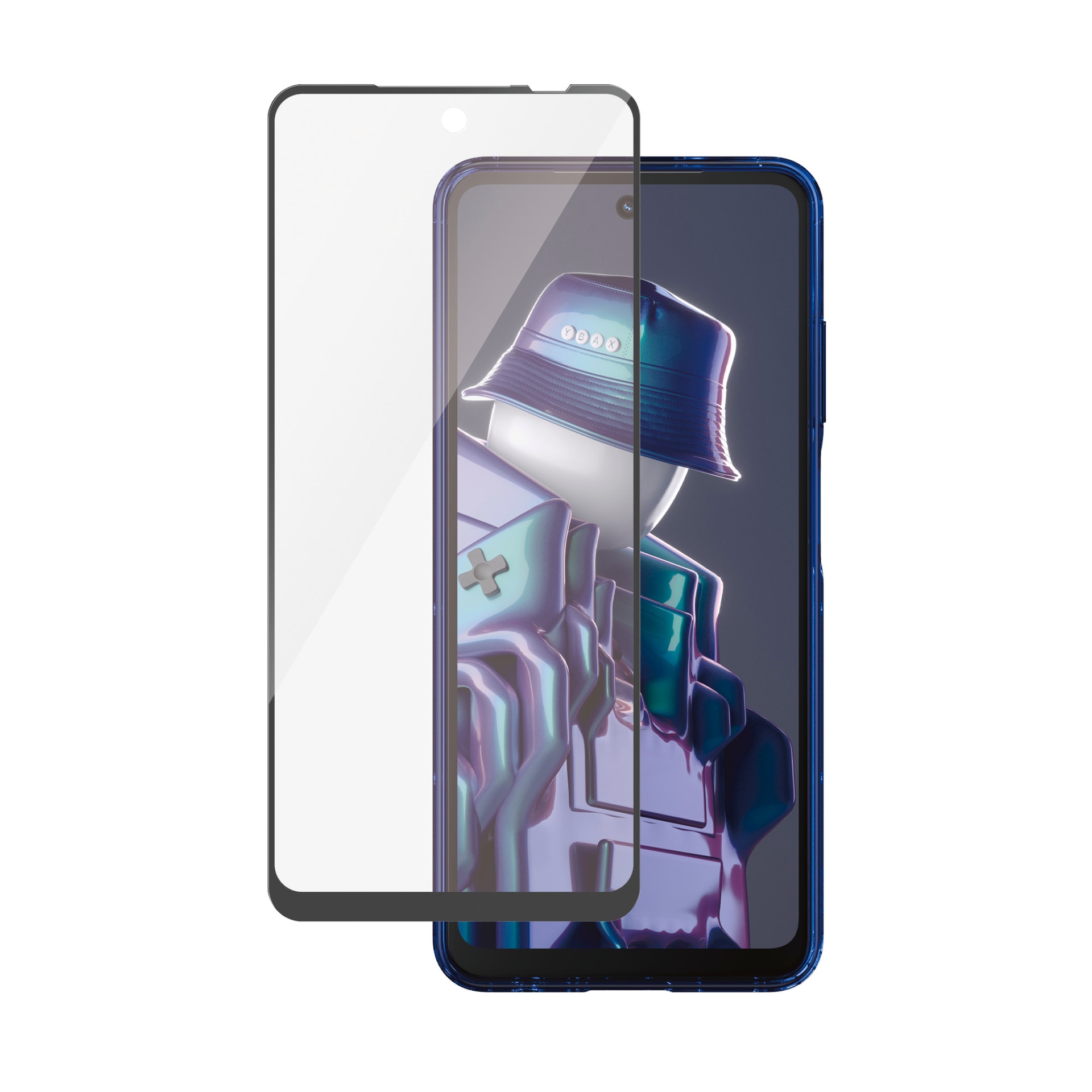 CARE by PanzerGlass Displayschutzglas »Ultra-Wide Fit Screen Protection« für HMD Fusion Displayschutzfolie, Schutzfolie, Bildschirmschutz, kratz- & stossfest