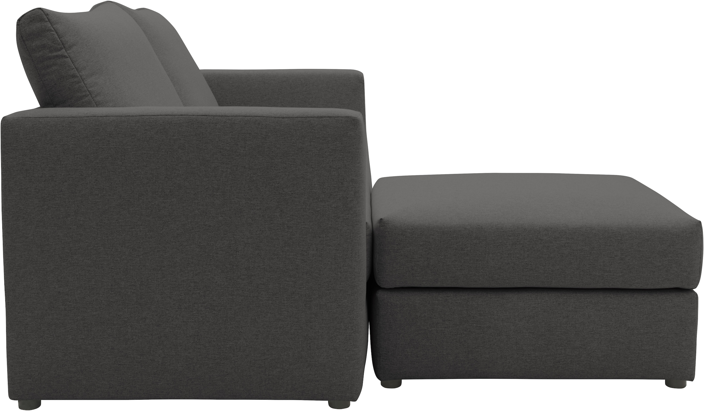 DOMO collection 2-places »Bibury smartes, modulares Ecksofa aus Sofa & Hocker mit Schlaffunktion« Sitzfläche mit Federkern, inkl. 2 Rückenkissen