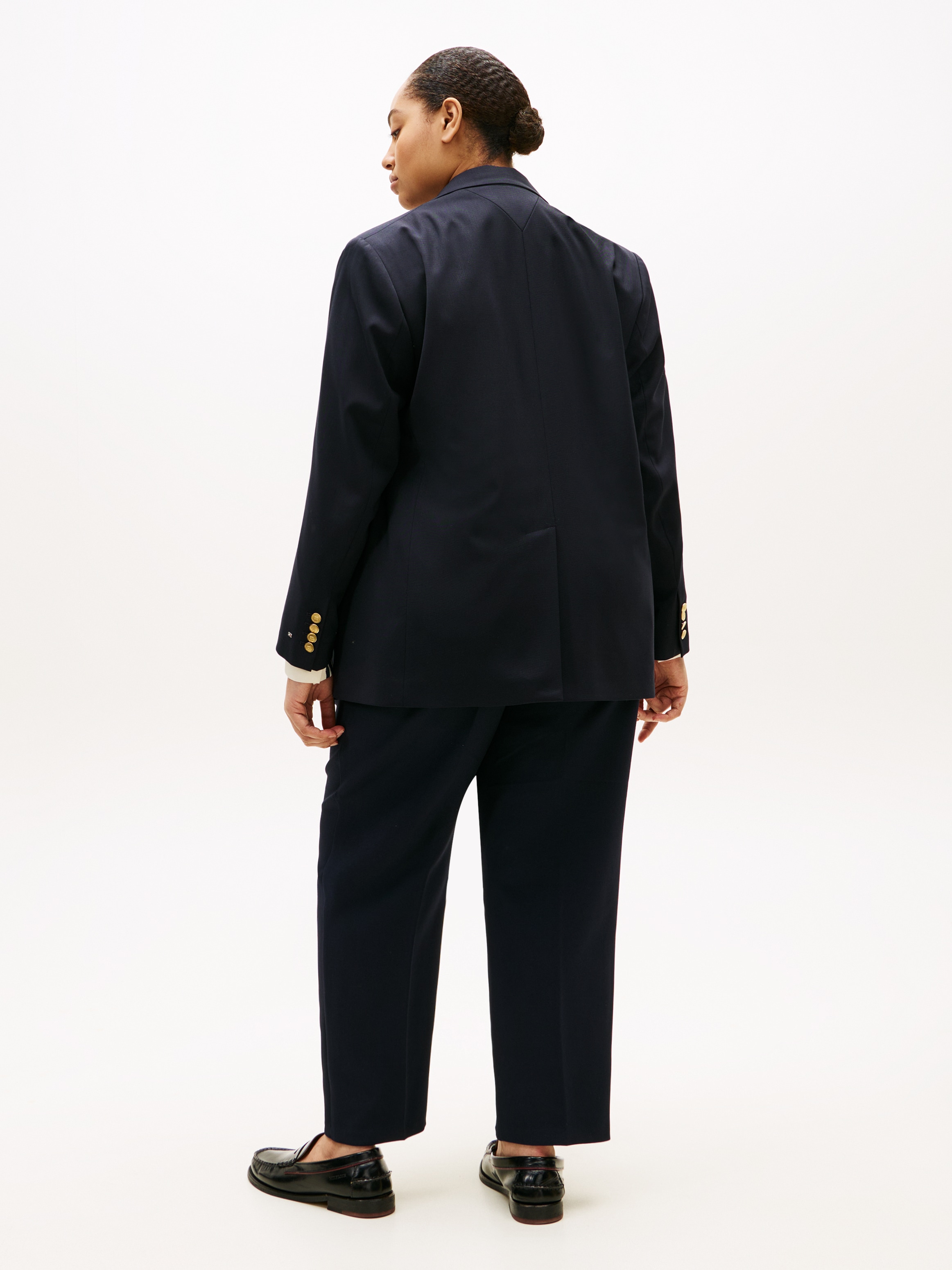 Tommy Hilfiger Curve Veste blazer »CRV TIMELESS WOOL DB BLAZER« in grossen Grössen, mit Wolle