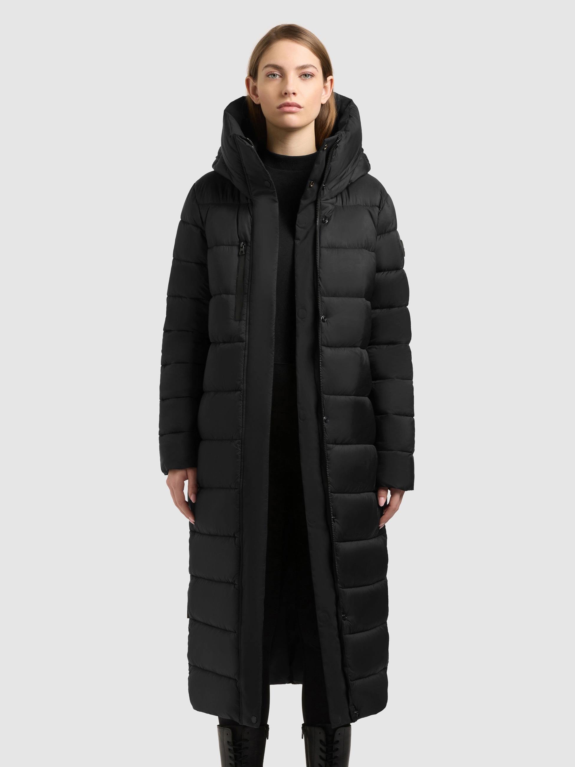 khujo Manteau d'hiver »DAWI2« beidseitig tragbar, gesteppte Optik oder eine glatte Seite