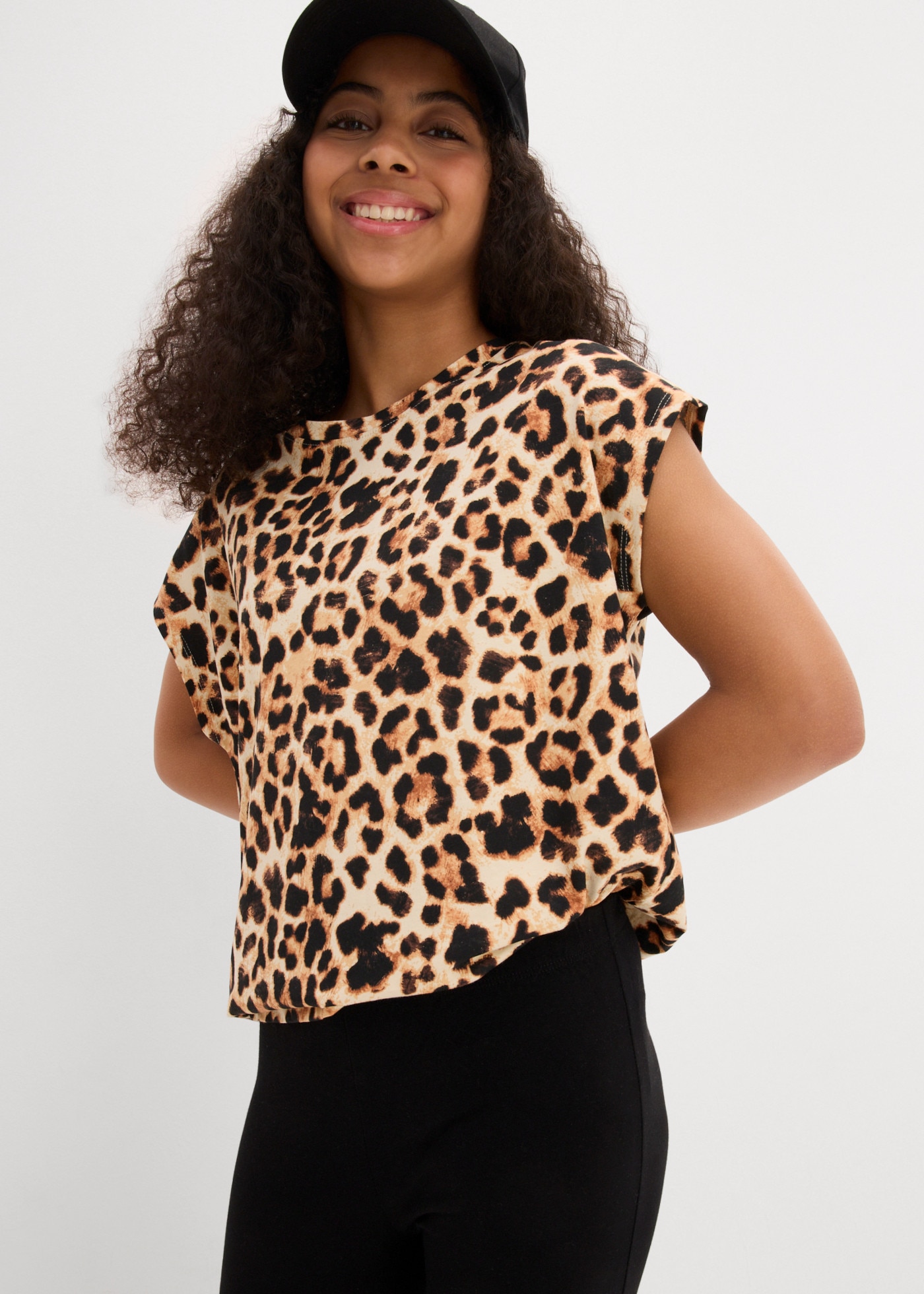 bonprix Corsaire  en mélange coton, coupe skinny fit, longueur capri, lot de 2