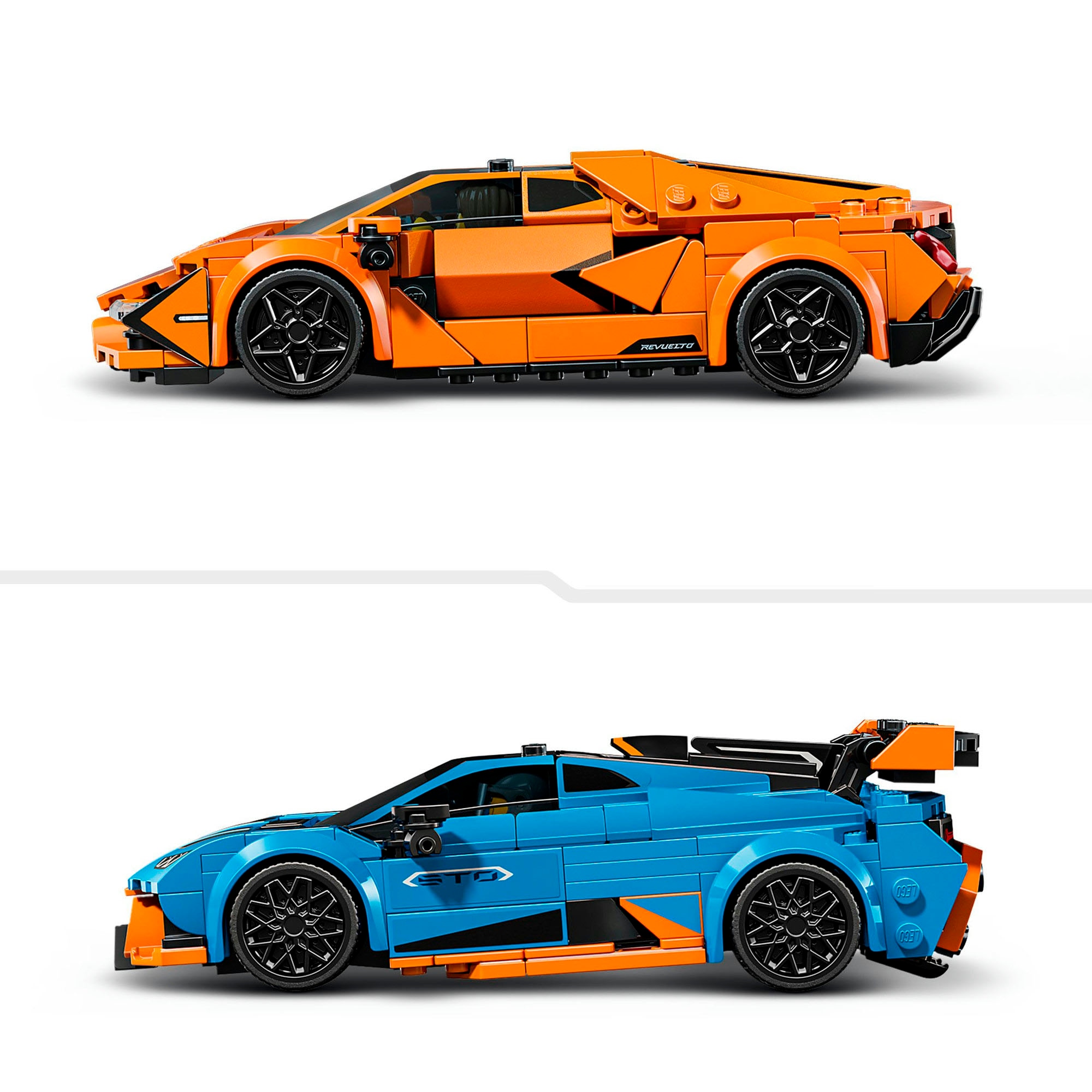 LEGO® Konstruktionsspielsteine »Lamborghini Revuelto und Huracán STO (77238), LEGO Speed Champions« Made in Europe