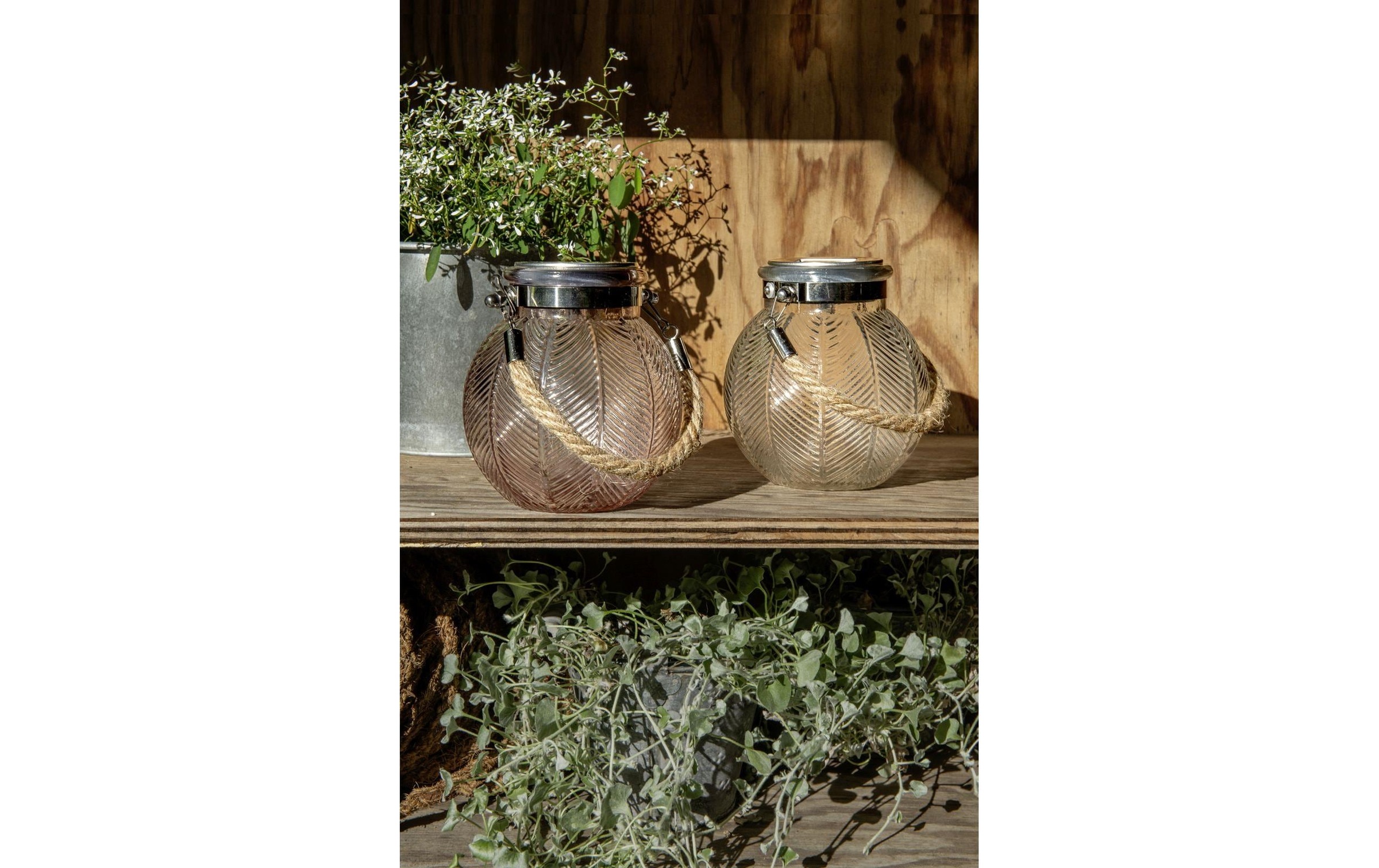 STT LED Solarleuchte »Solar Mini Glass Set Waves« Warmweiss