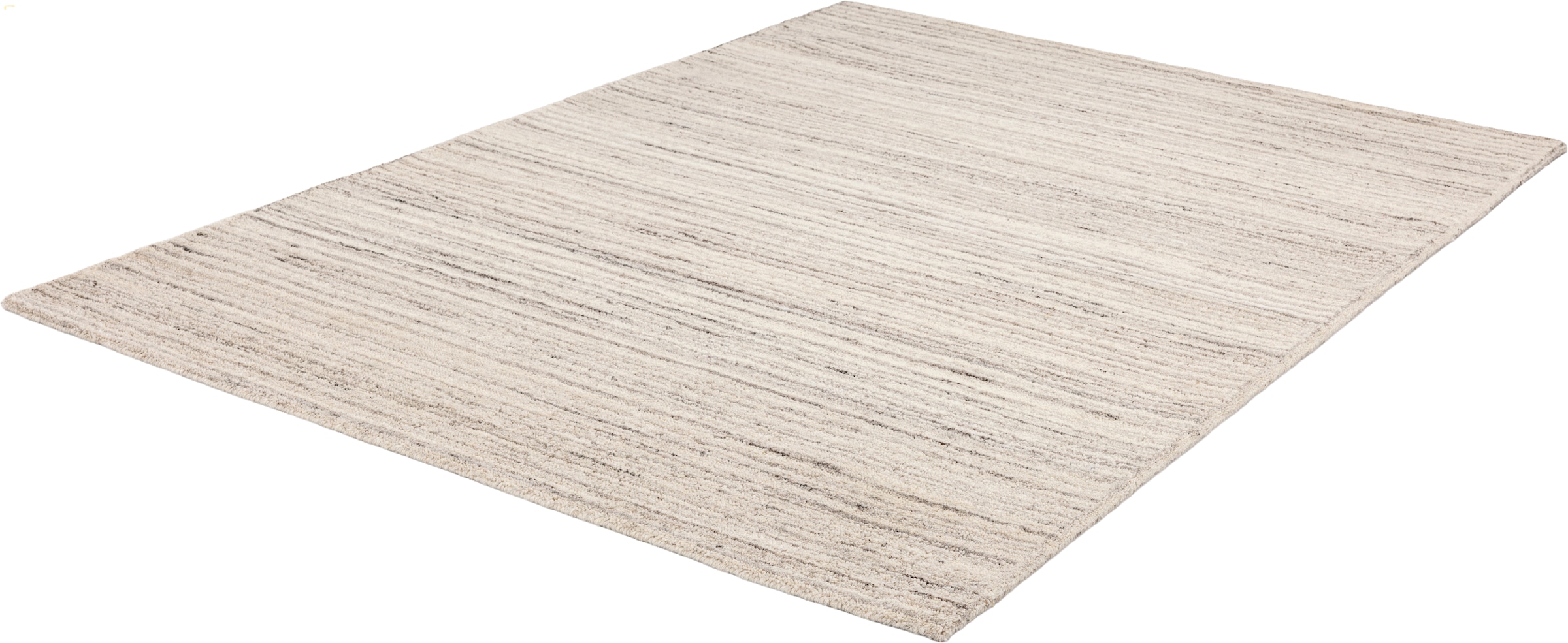 THEKO Tapis en laine »Janne, Berber Teppich,  Wolle, meliert, handgearbeitet« Rectangulaire 20 mm Höhe fait main, salon, chambre, salle à manger