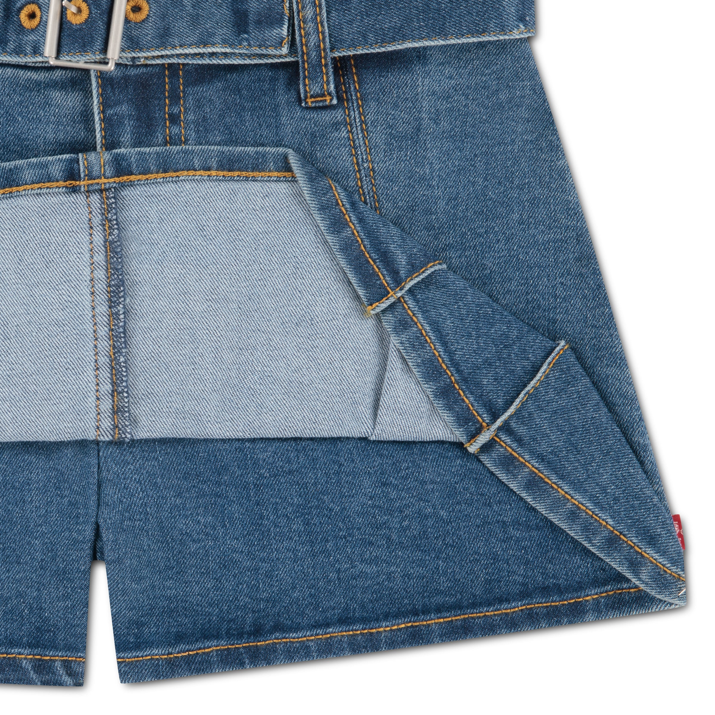 Levi's® Kids Jupe en jean »LVG PLEATED SKORT W BELT« short jupe en denim avec ceinture en jean / pour filles