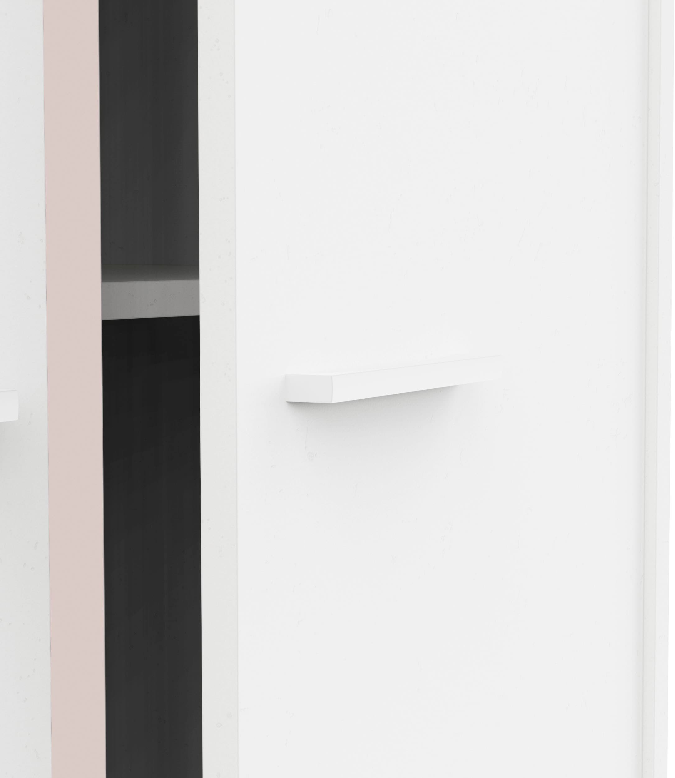 Demeyere GROUP Armoire pour enfants »REVERSO, mit rosa oder dunklem Kontrast durch drehbare Paneele« L/H/P env. 88,5/181/50 cm,  2 tringles à vêtements, 3 étagères, Made in France
