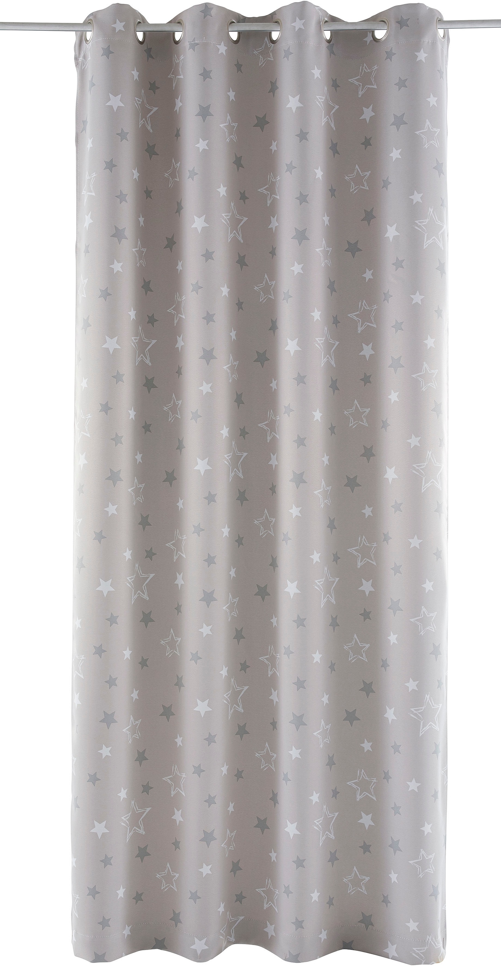 my home Rideau »STARRY« Oeillets 1 cuis tlg. bedruckt, blickdicht, verschiedene Grössen