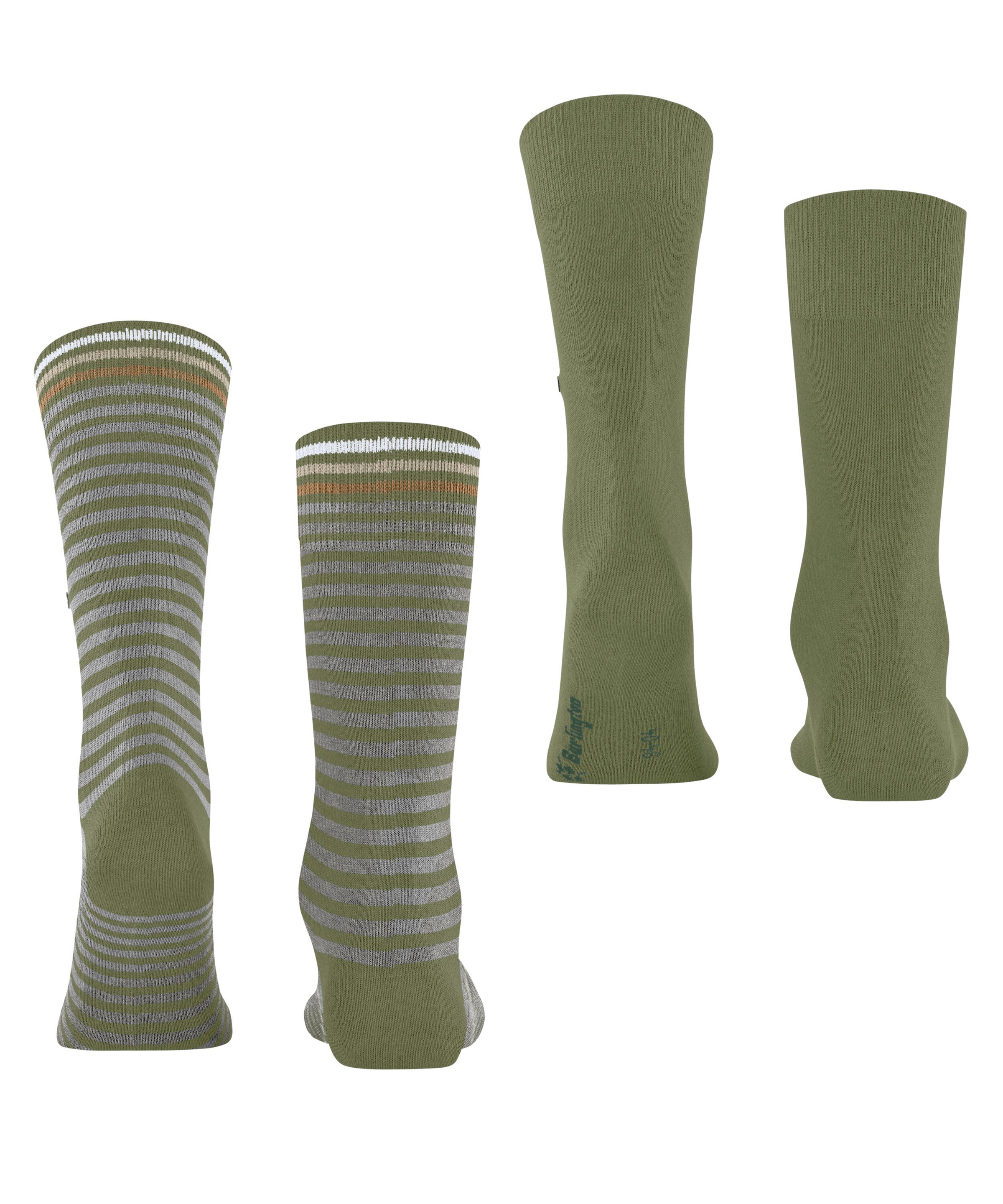 Burlington Chaussettes »Everyday Stripe« 2 paires,  taille unique 40-46, rayé et uni
