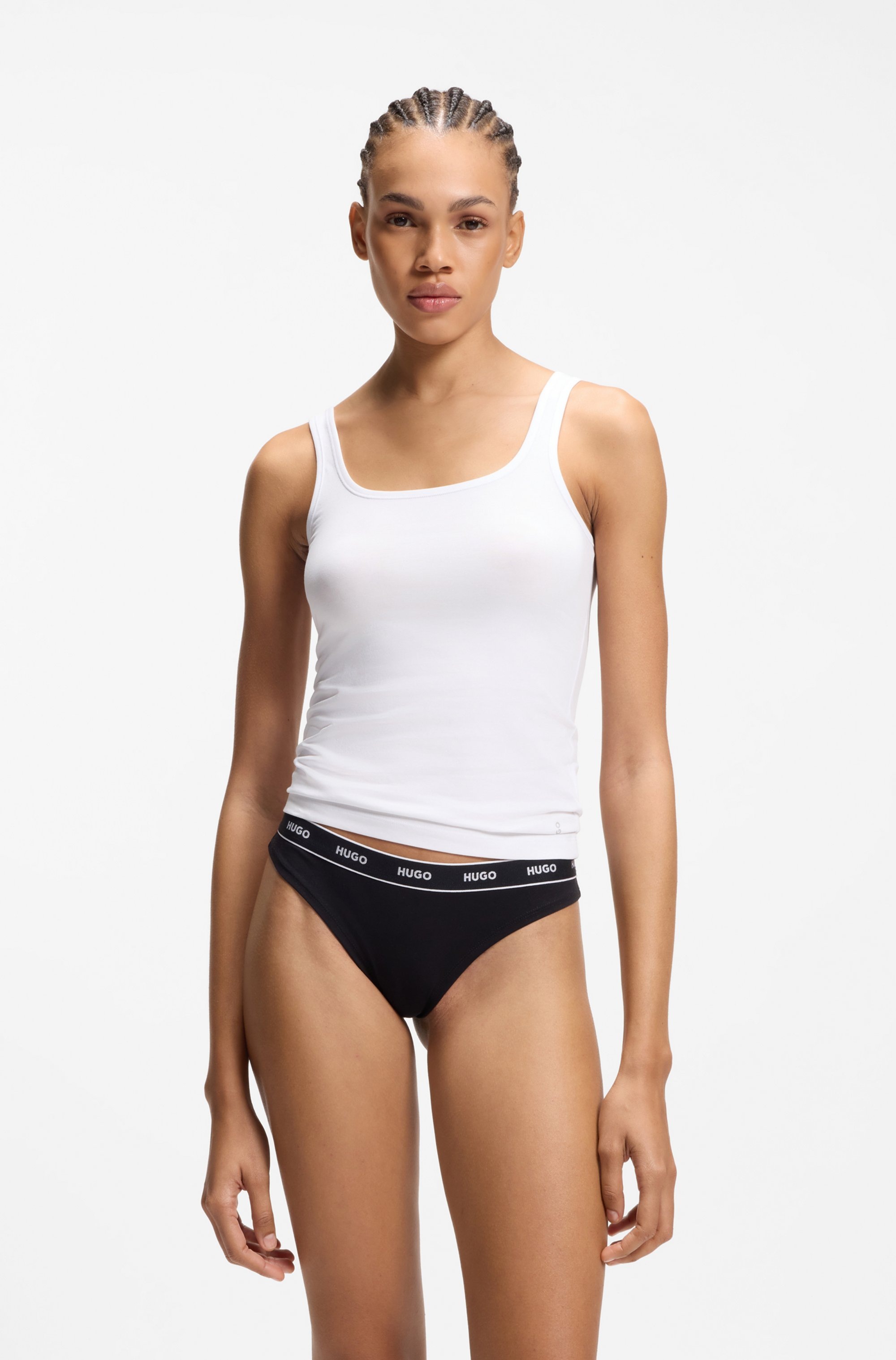 HUGO Underwear Tanktop »TWIN VEST« Packung, 2er-Pack,  mit vertikalem Logoprint