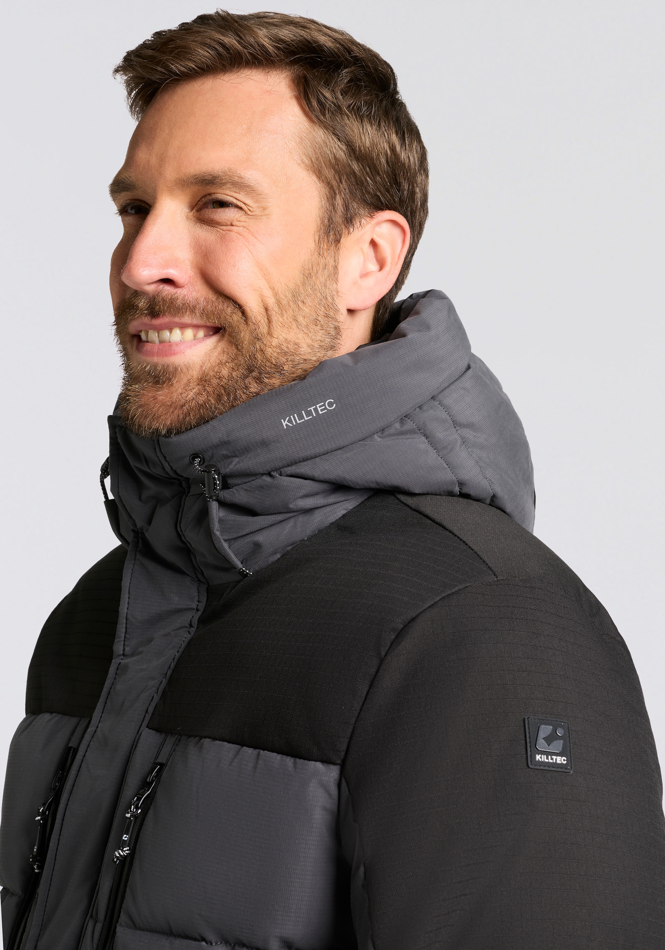 Killtec Veste matelassée »KOW 88 MN QLTD JCKT« 1 cuis tlg. wasserabweisend, winddicht, atmungsaktiv, mit verstellbarer Kapuze