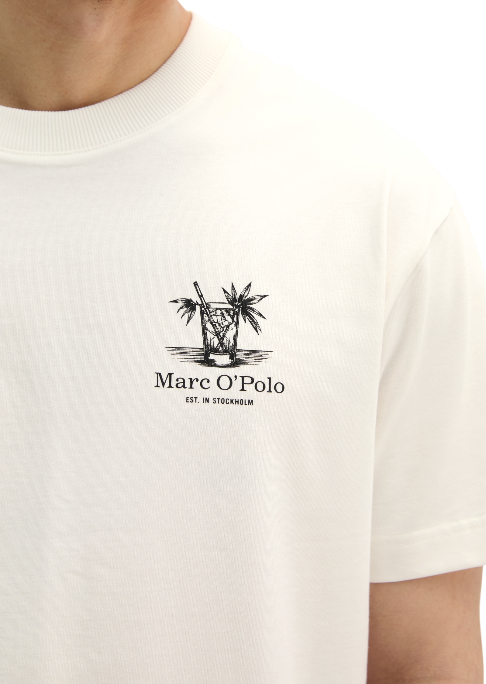 Marc O'Polo T-shirt ample avec imprimé estival dans le dos
