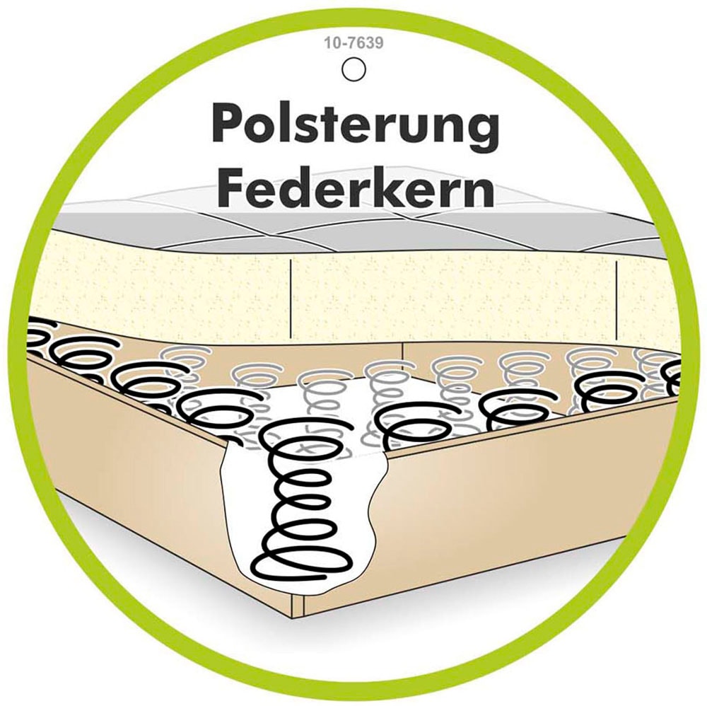 Jockenhöfer Gruppe Hocker »Gulliver, B: 130 cm« mit Federkernpolsterung für kuscheligen, angenehmen Sitzkomfort