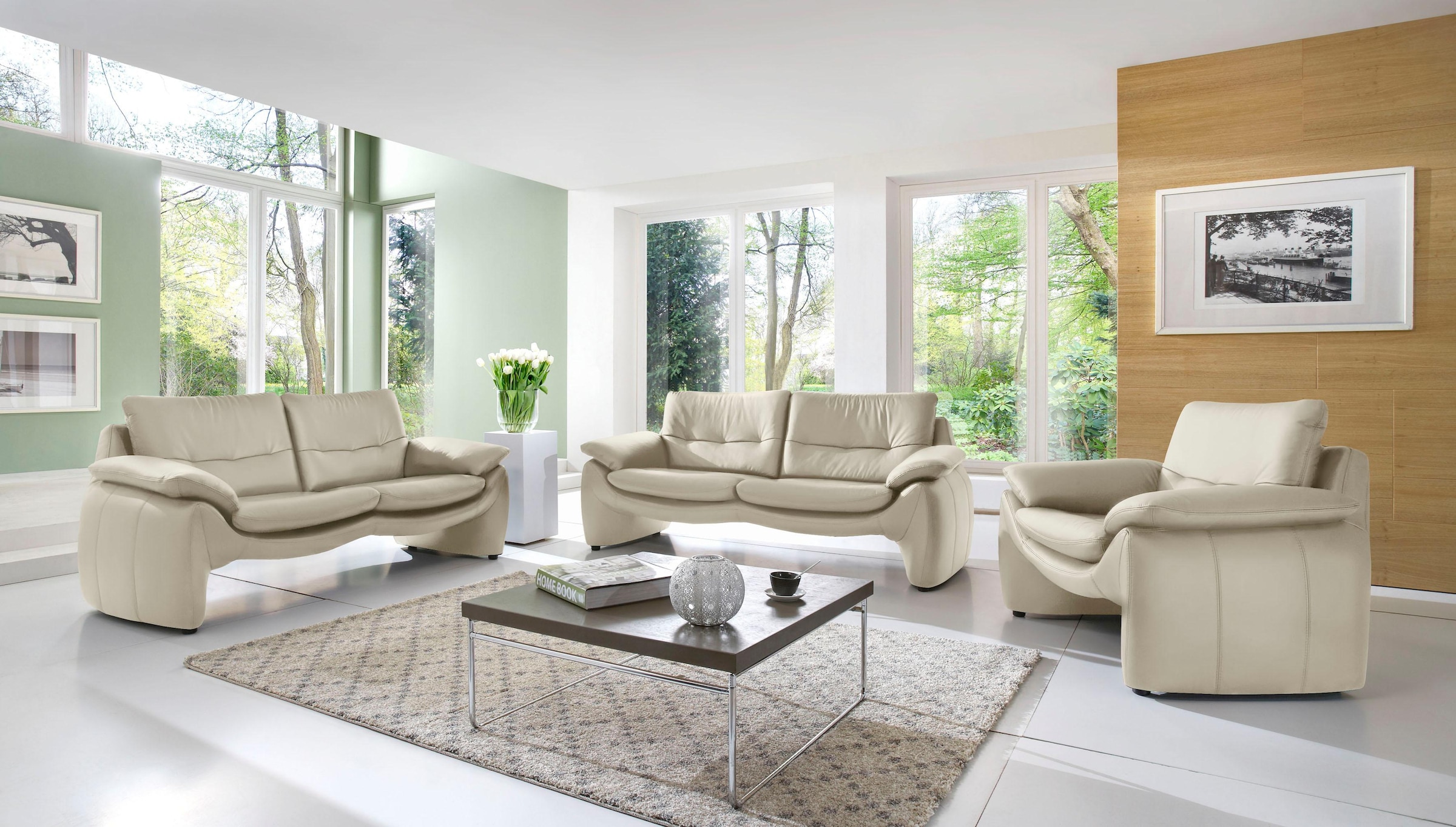 PLACES OF STYLE Fauteuil »Luna« in einzigartiger Optik