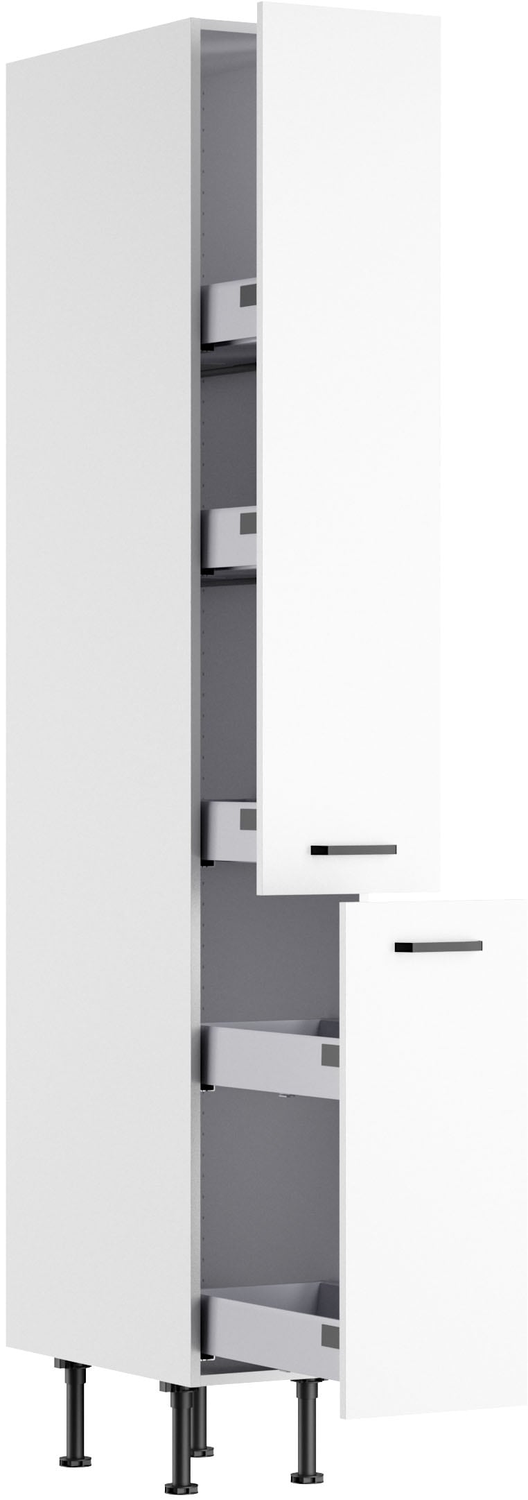 KOCHSTATION Armoire à pharmacie »KS-Paula« 30 cm de large, 211 cm de haut, avec 2 tiroirs, 5 tablettes