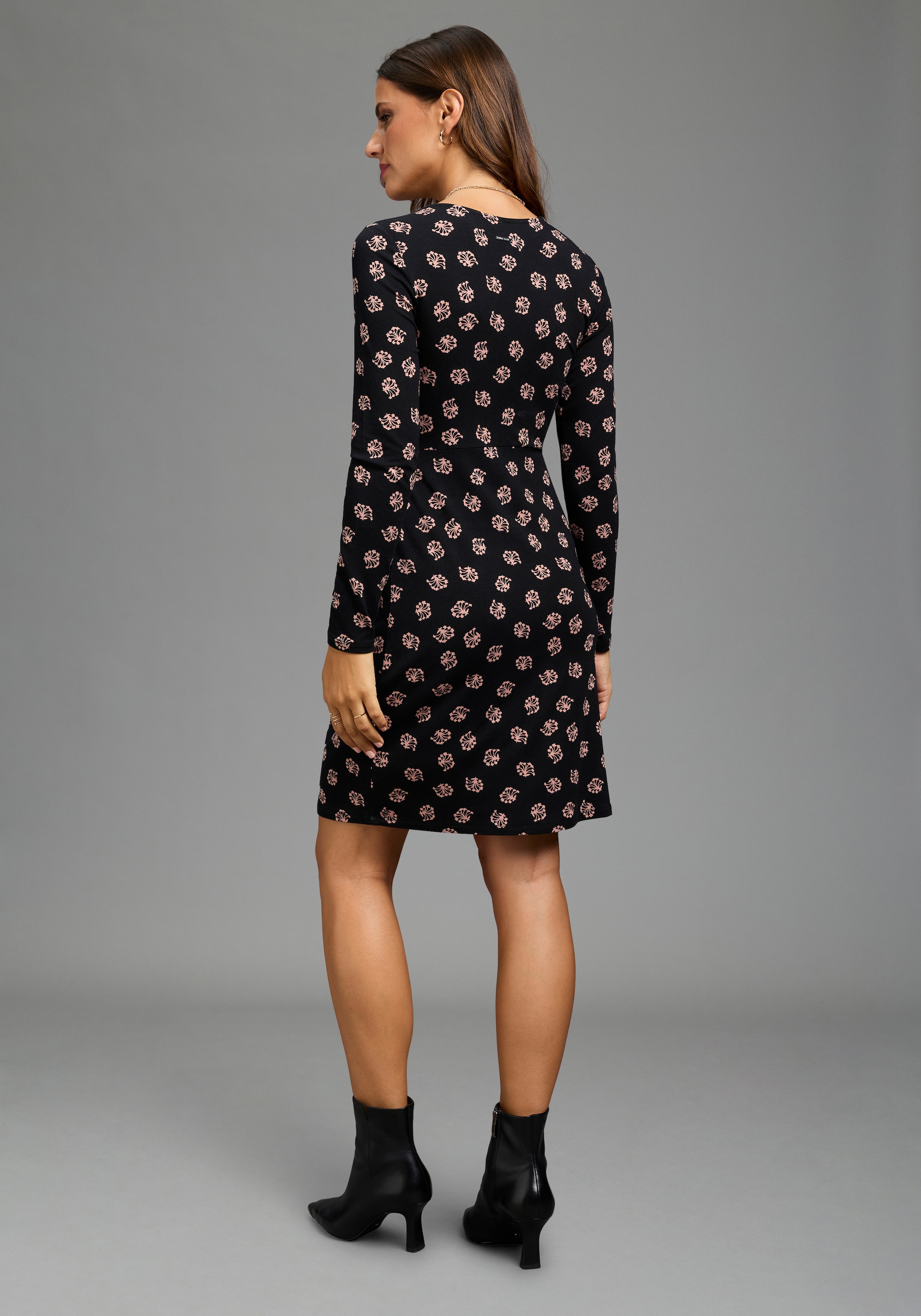 Laura Scott Jerseykleid Eingrifftaschen aus elastischer Viskosemischung, figurbetonte Passform