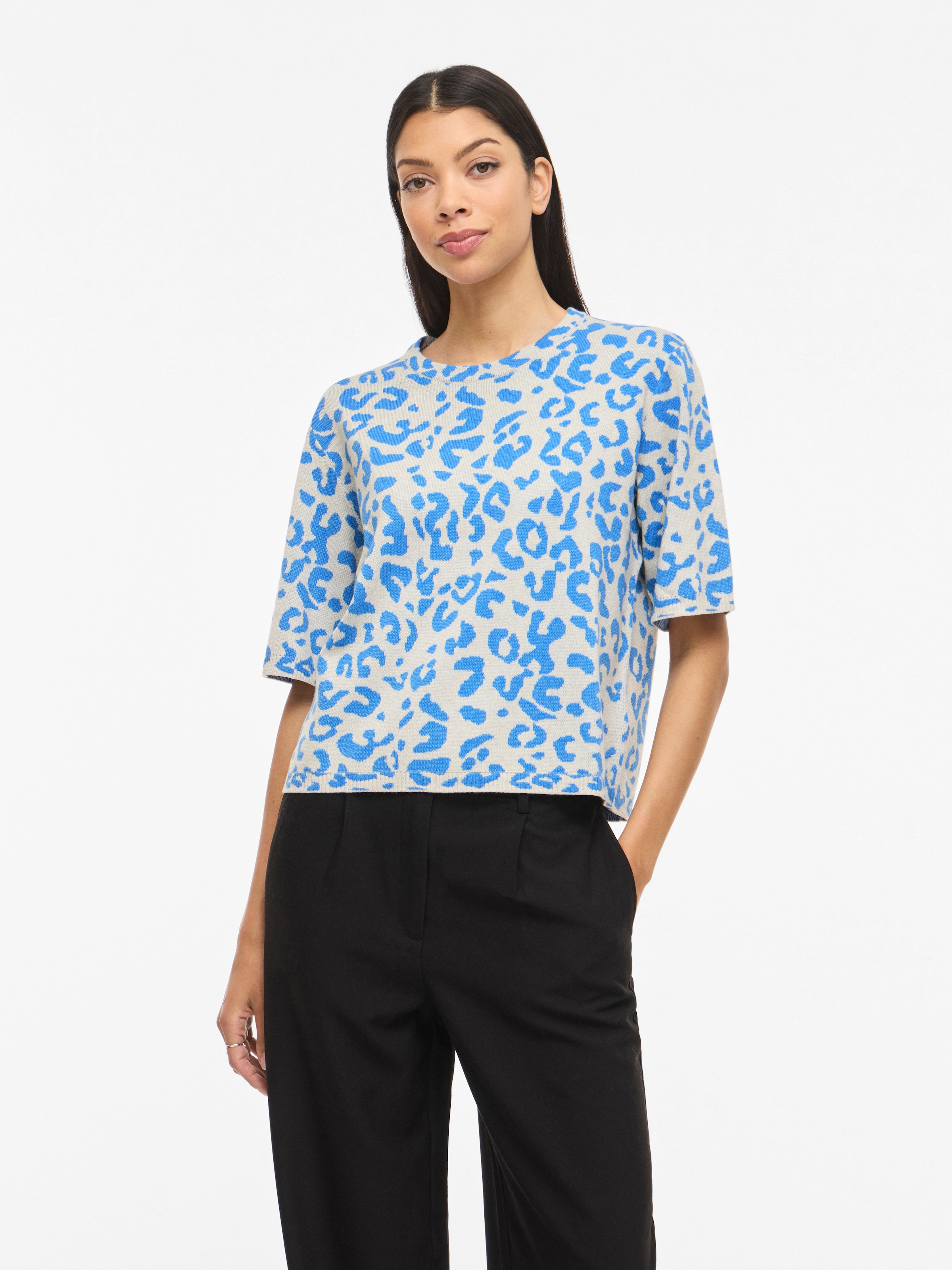 Vila Pull en tricot »VIMAYAS O-NECK 2/4 KNIT NOOS«