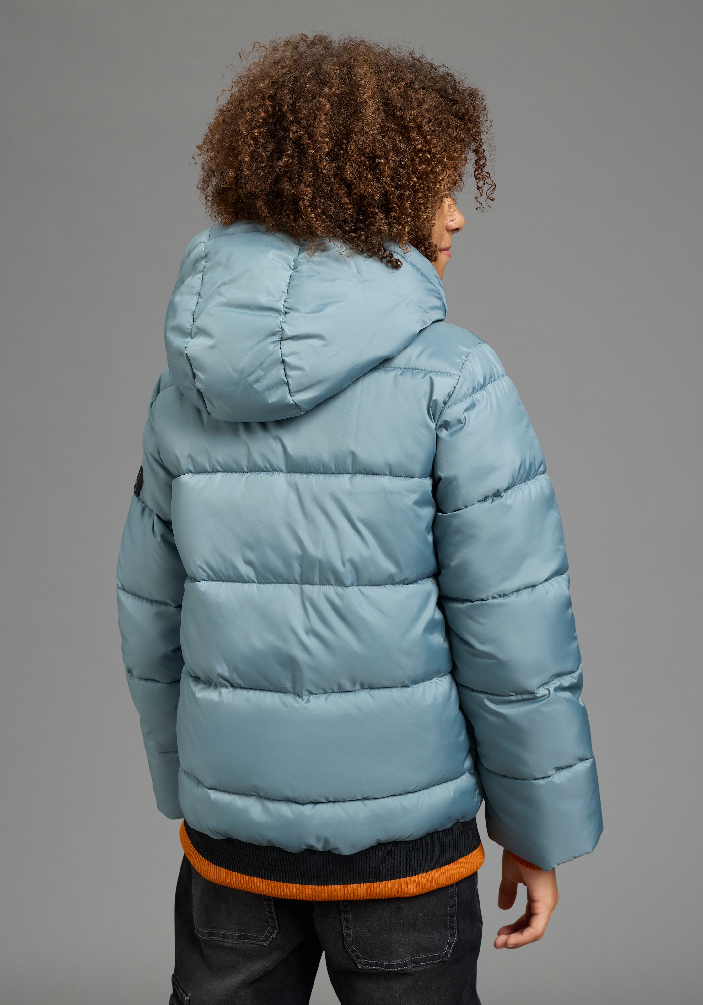 Bruno Banani Veste d'extérieur »BRUNO BANANI Steppjacke mit modischen Rib-Bündchen« avec capuche Veste chaude avec capuche, doublure en polaire, coupe-vent, déperlante,