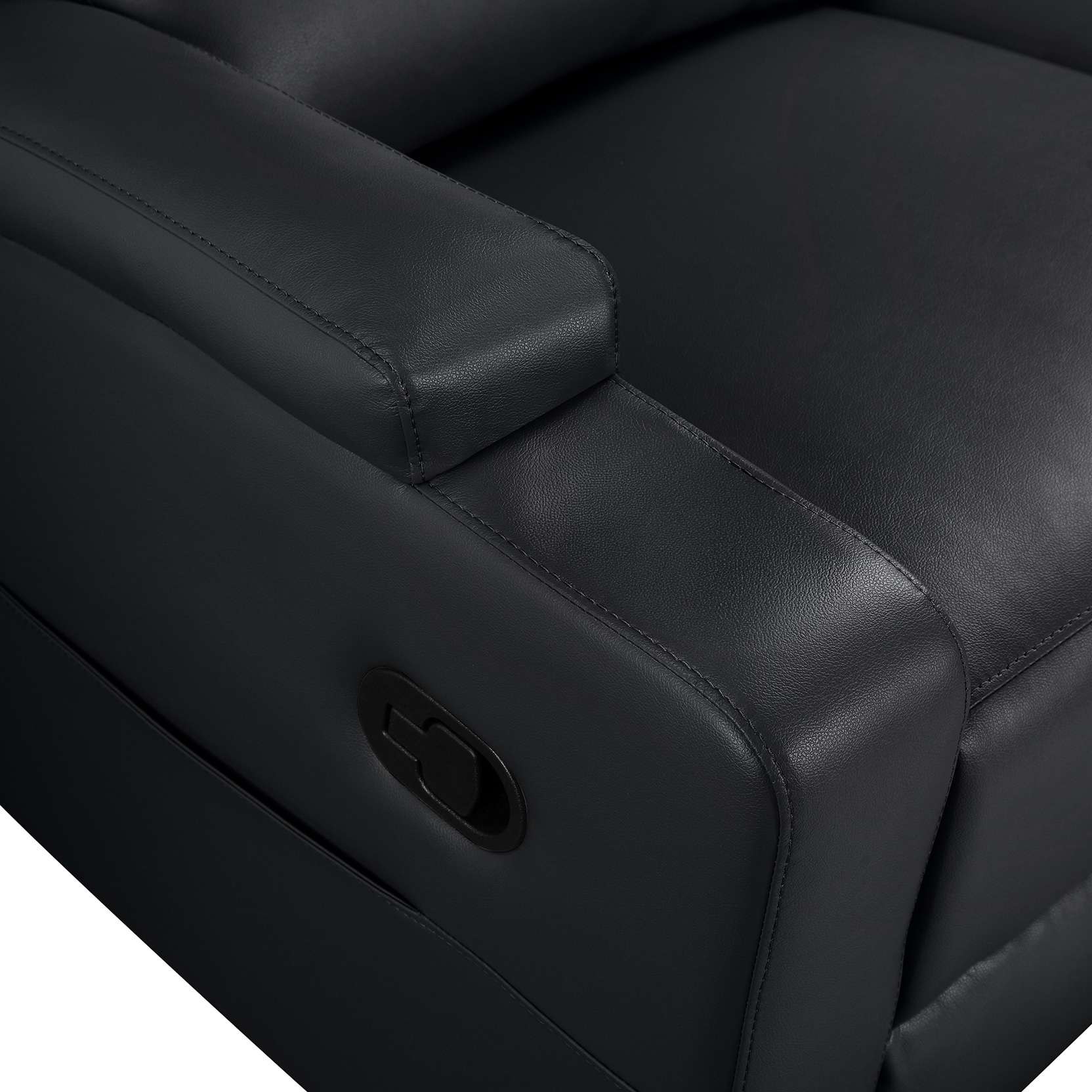 GOODproduct Canapé d'angle »NAPORI Kunstleder, Multimediasofa, L-Form« fonction relax manuelle ou électrique, USB-A pour la version électrique, coffre de rangement