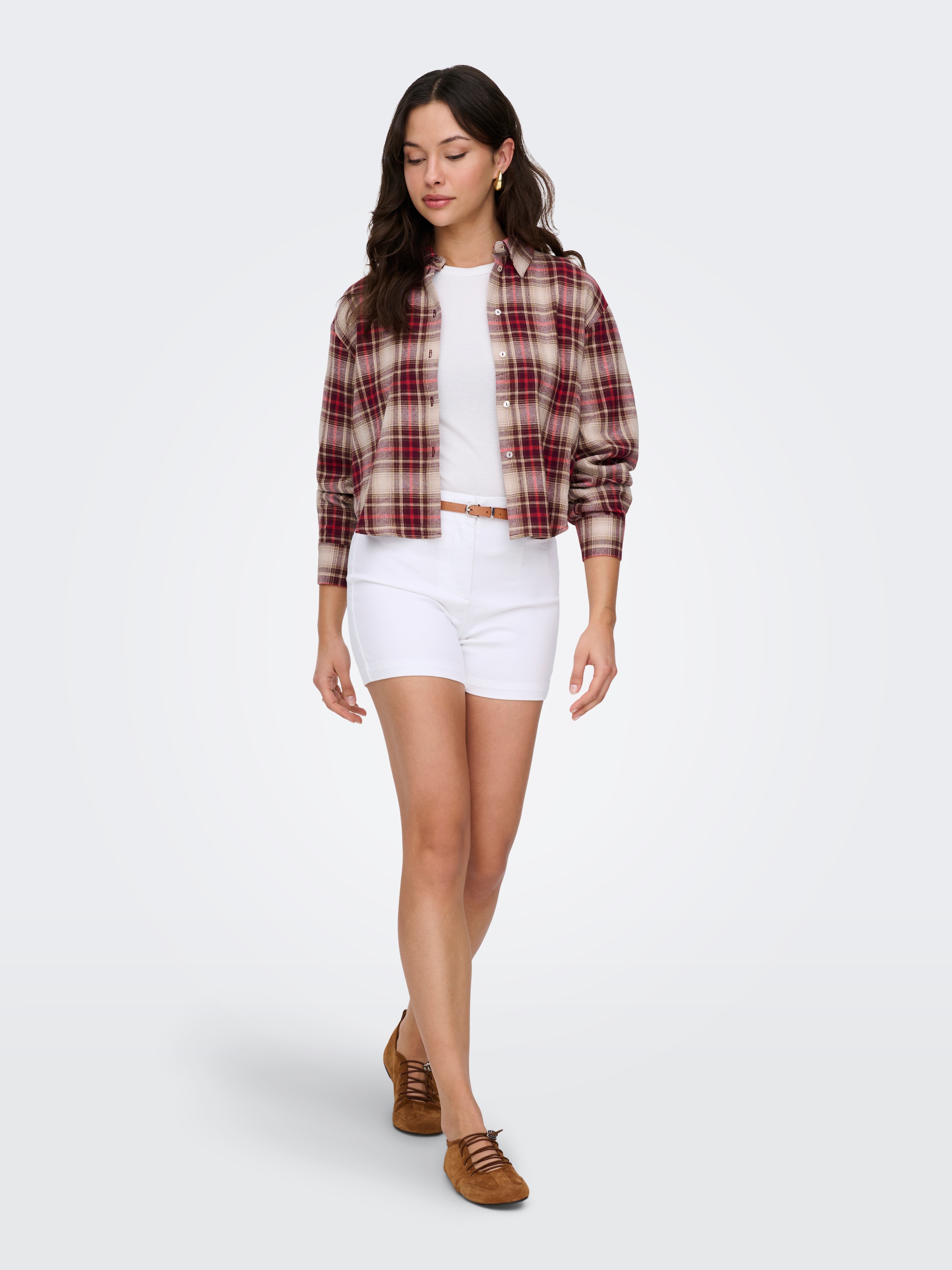 ONLY Short en jean »ONLMARTINA HW BELT DNM SHORTS« mélange coton, taille haute