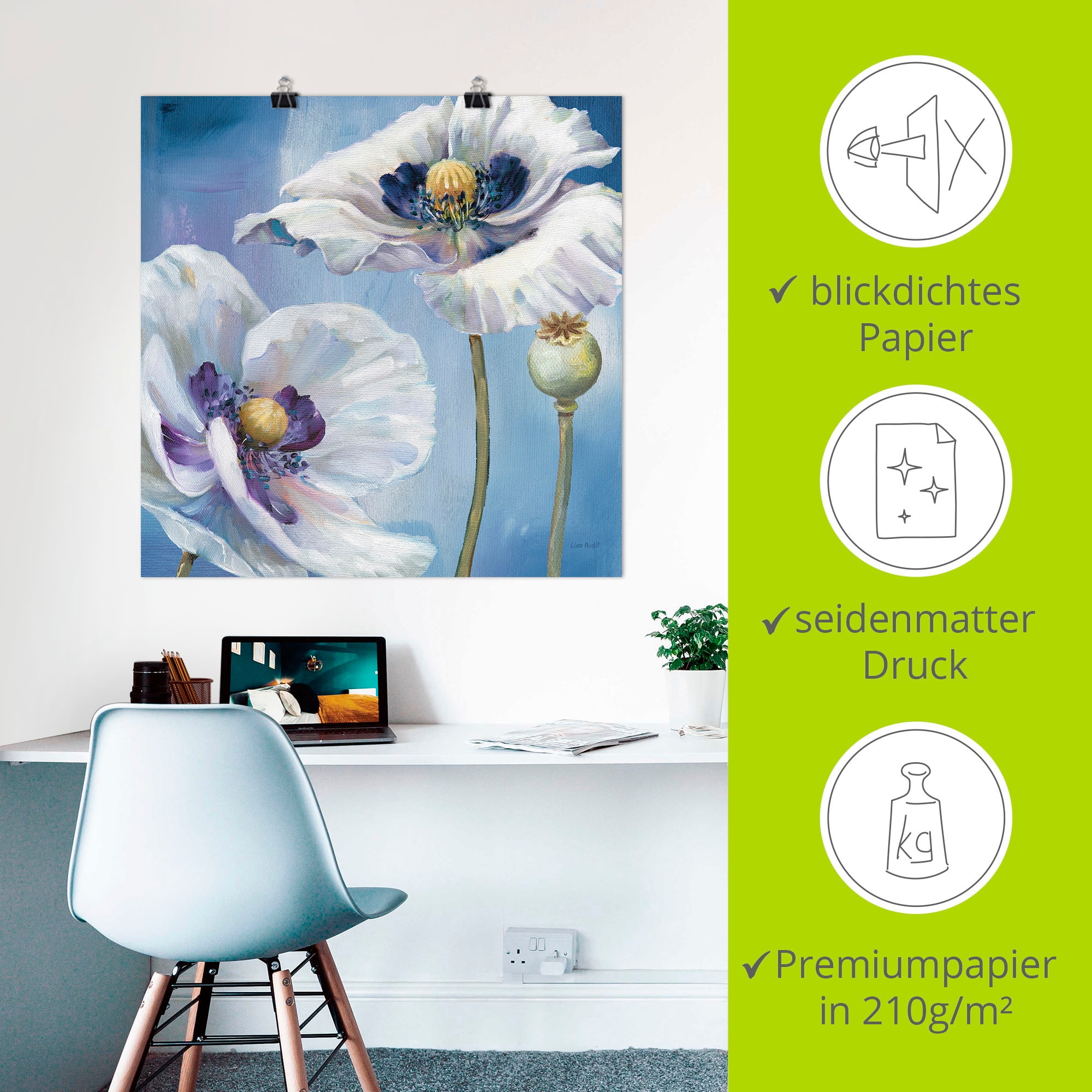 Artland Poster »Blauer Tanz II« 1 cuis tlg. ohne Rahmen