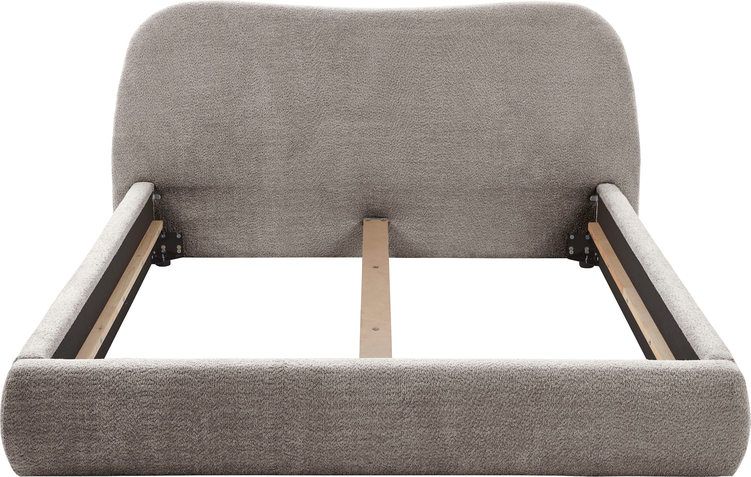 ATLANTIC home collection Lit rembourré »Sophie« avec ou sans espace de rangement, revêtement bouclé de haute qualité