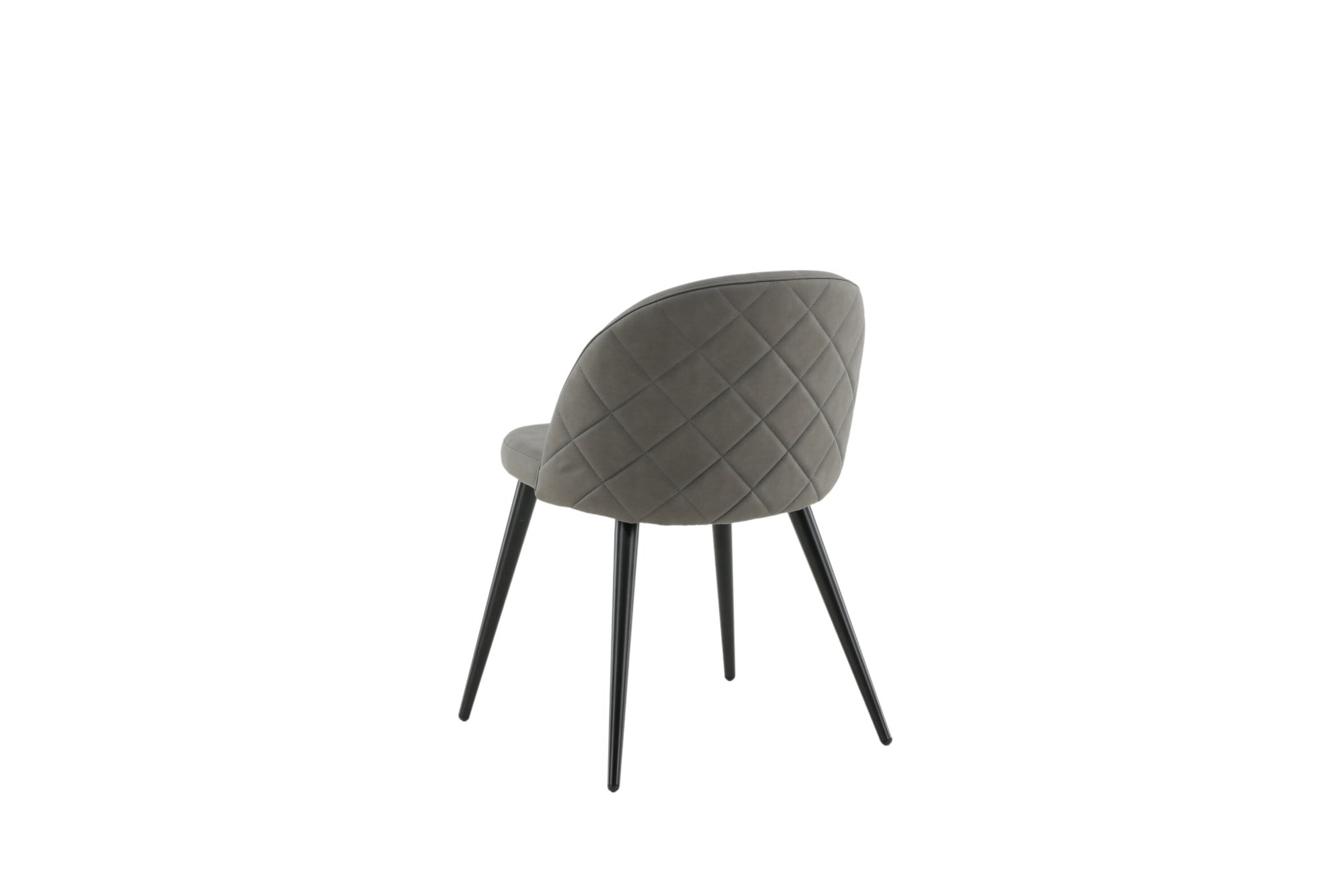 Venture Home Esszimmerstuhl »Velvet Stitches, 2er-Set Esszimmerstühle in Mikrofaser-Grau, 150 kg« () 2 Stk.Polsterstuhl, weicher Bezug, Steppung, schwarzes Eisen, edel