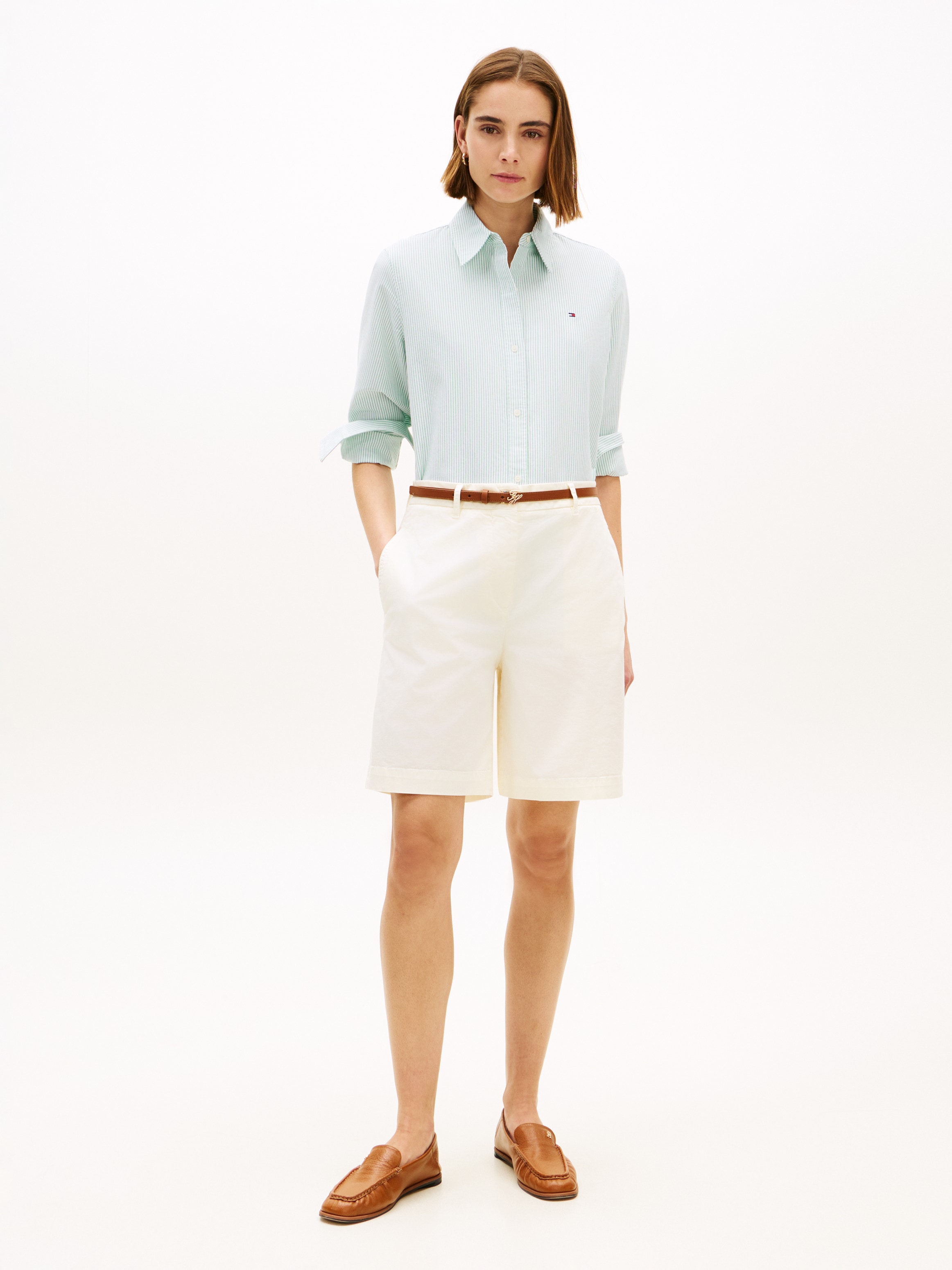 Tommy Hilfiger Chinoshorts »CO GMD BLEND CHINO SHORT«  mit geknöpften Gesässtaschen, Regular Fit