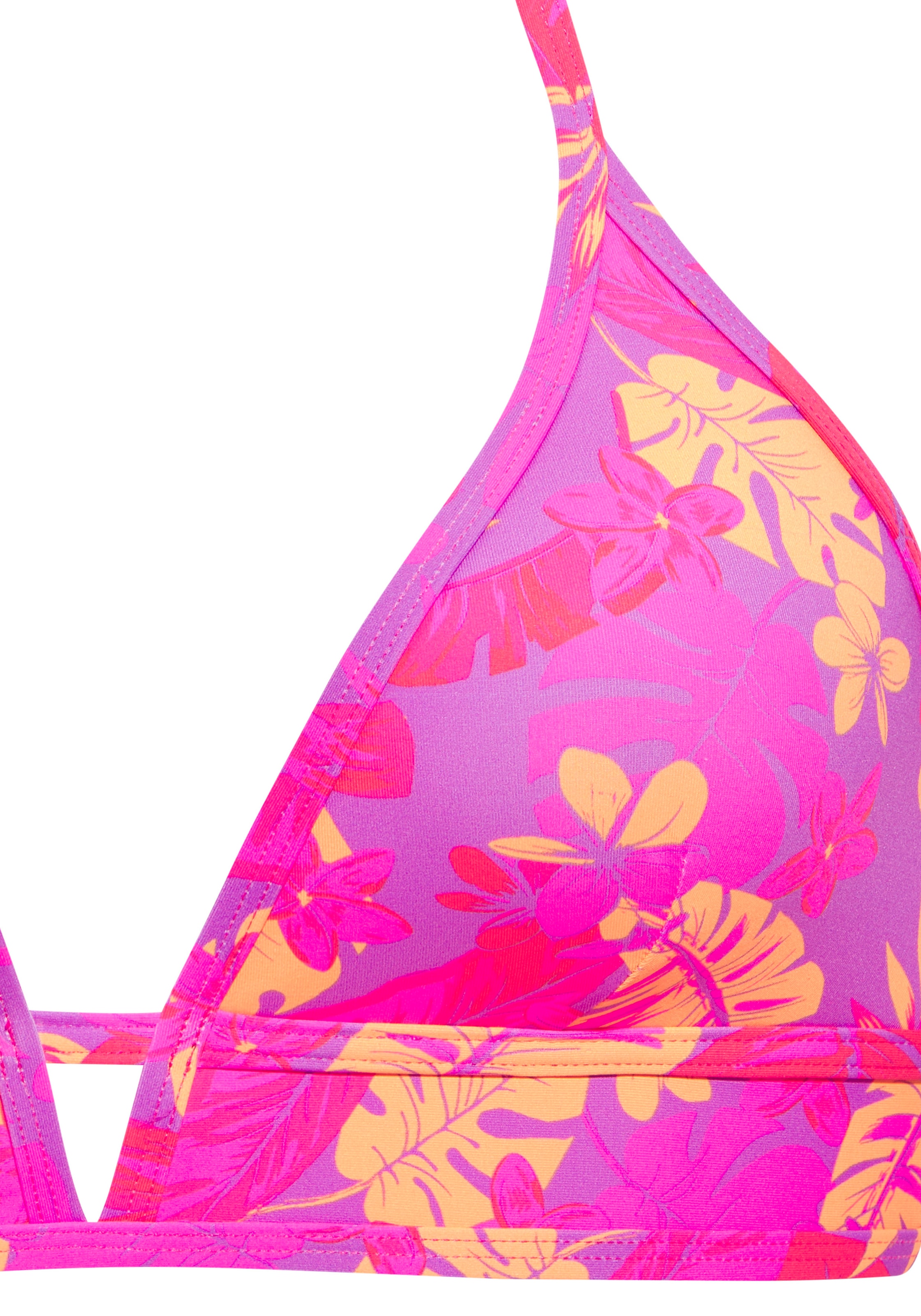 Venice Beach Top bikini triangle »Kaitlyn« avec imprimé floral intégral