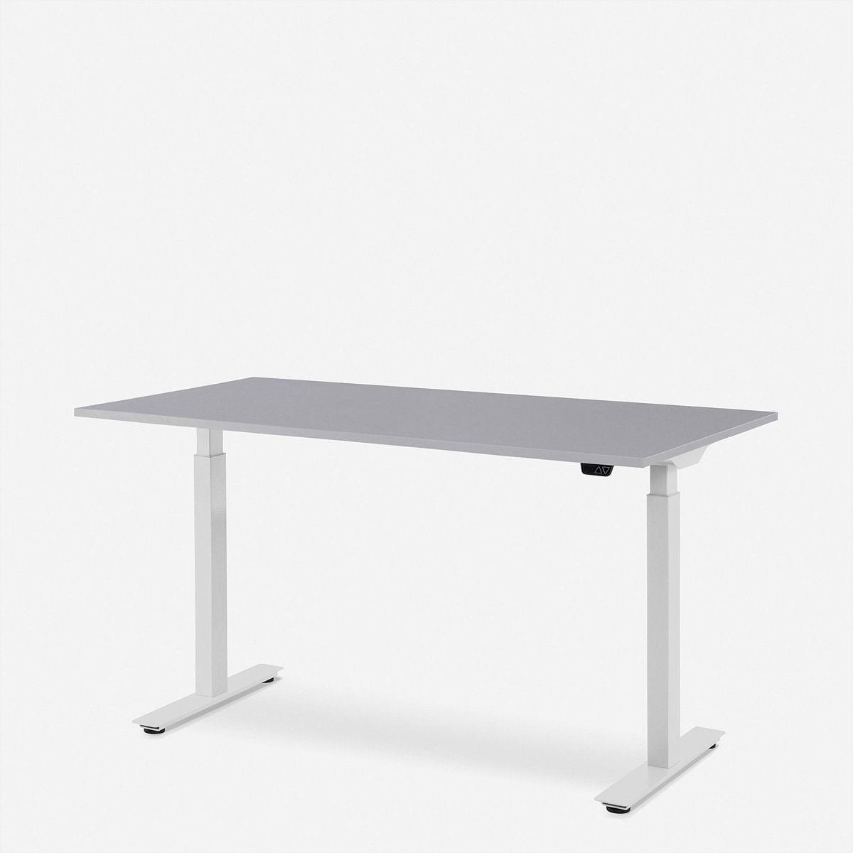   »WRK21 Schreibtisch Smart 180 x 80 cm, Höhenverstellbar, Grau Uni / Weiss« ()