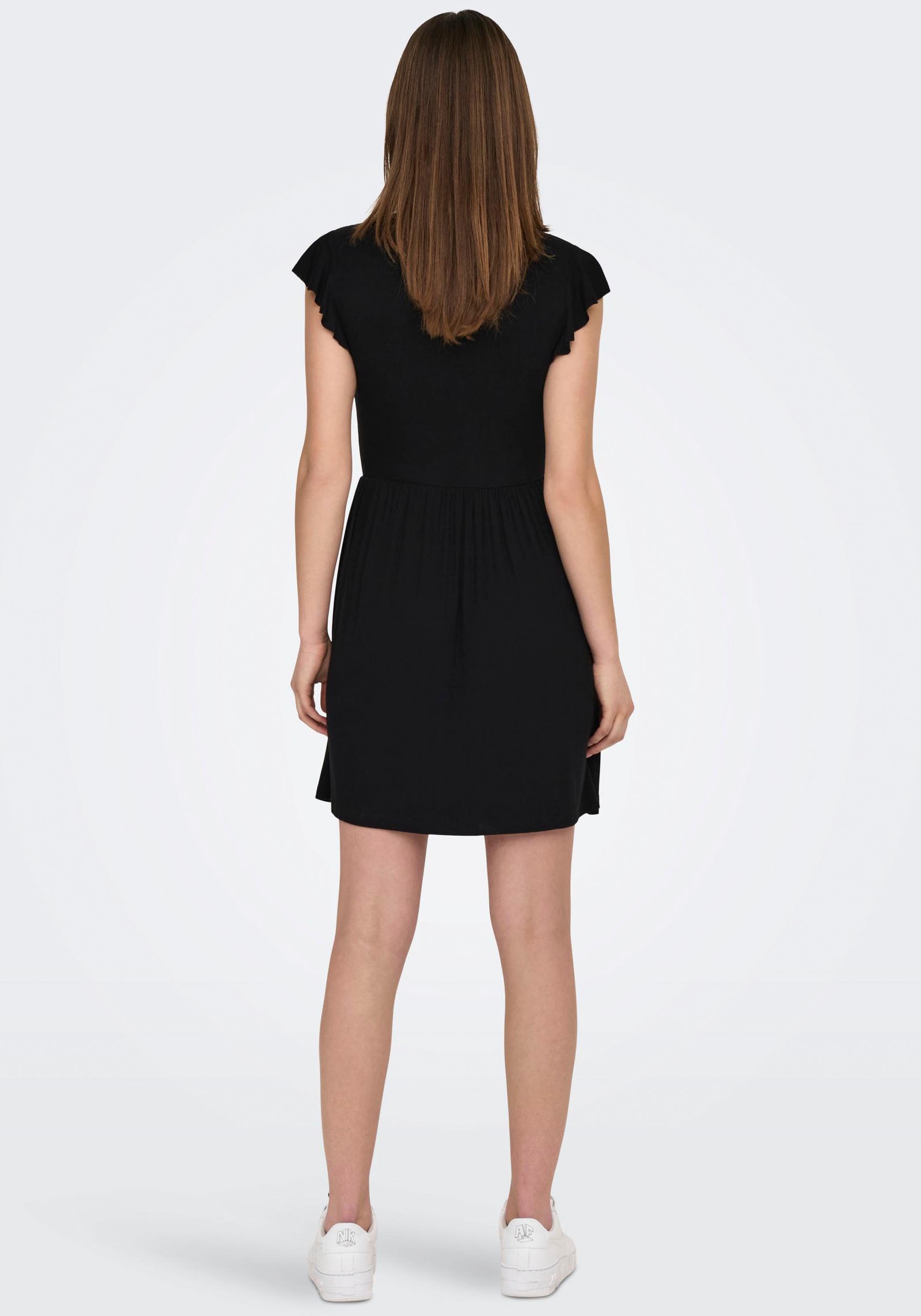 ONLY Robe en jersey »ONLBELIA S/L DRESS JRS« Viskosemischung, regular fit, V-Ausschnitt