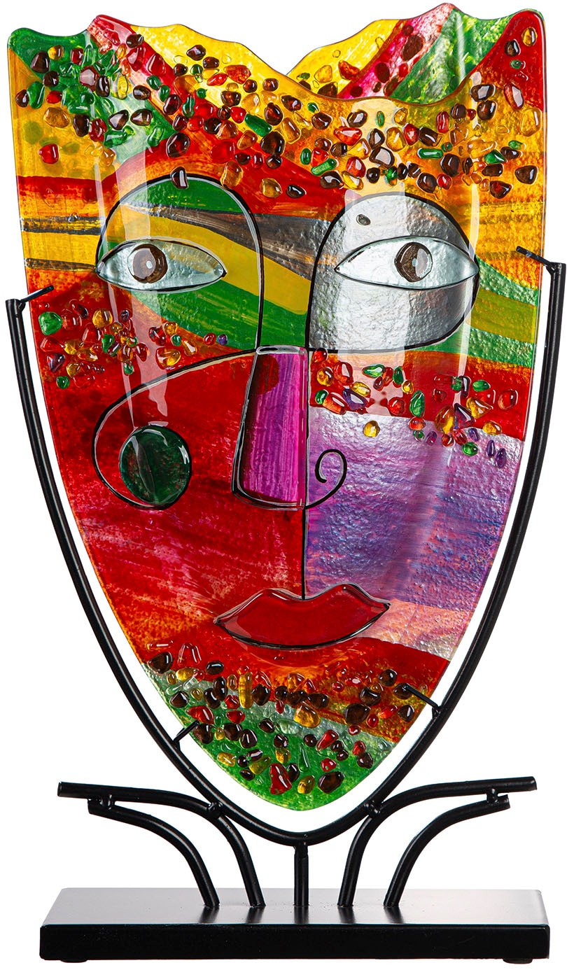 GILDE Vase décoratif »Bodenvase oval Samos pink H. 49 cm«