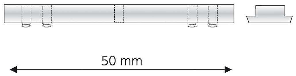 Liedeco Connecteur pour profils de rail intérieur 28 mm avec canal de roulement 6 mm